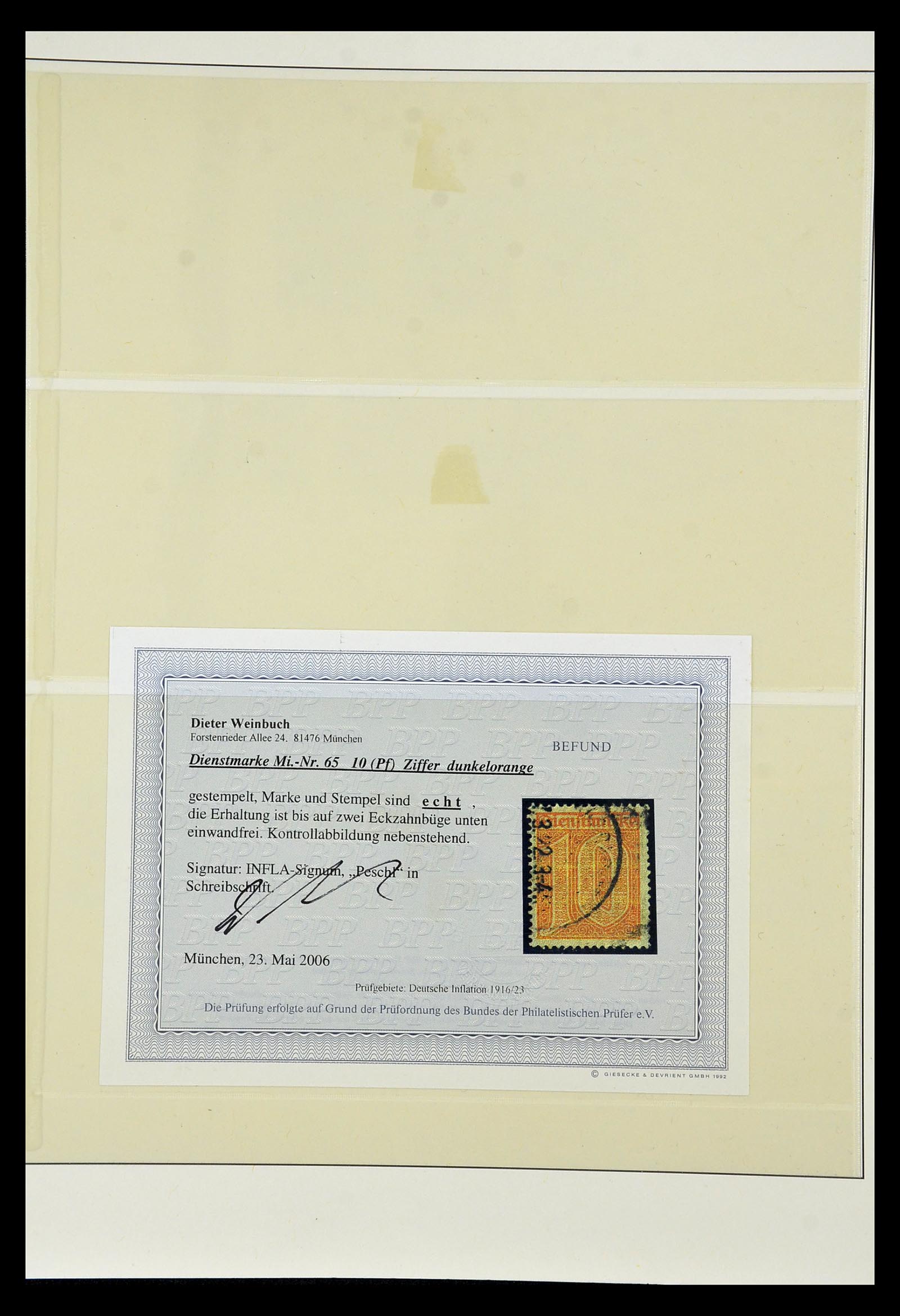 35016 002 - Postzegelverzameling 35016 Duitse Rijk dienstzegels 1903-1942.