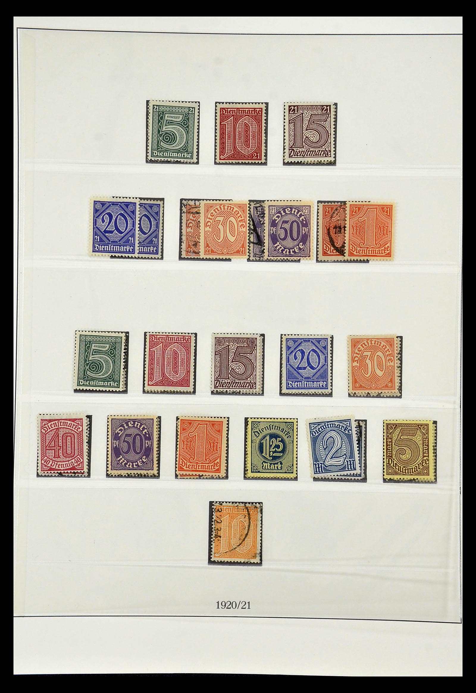 35016 003 - Postzegelverzameling 35016 Duitse Rijk dienstzegels 1903-1942.