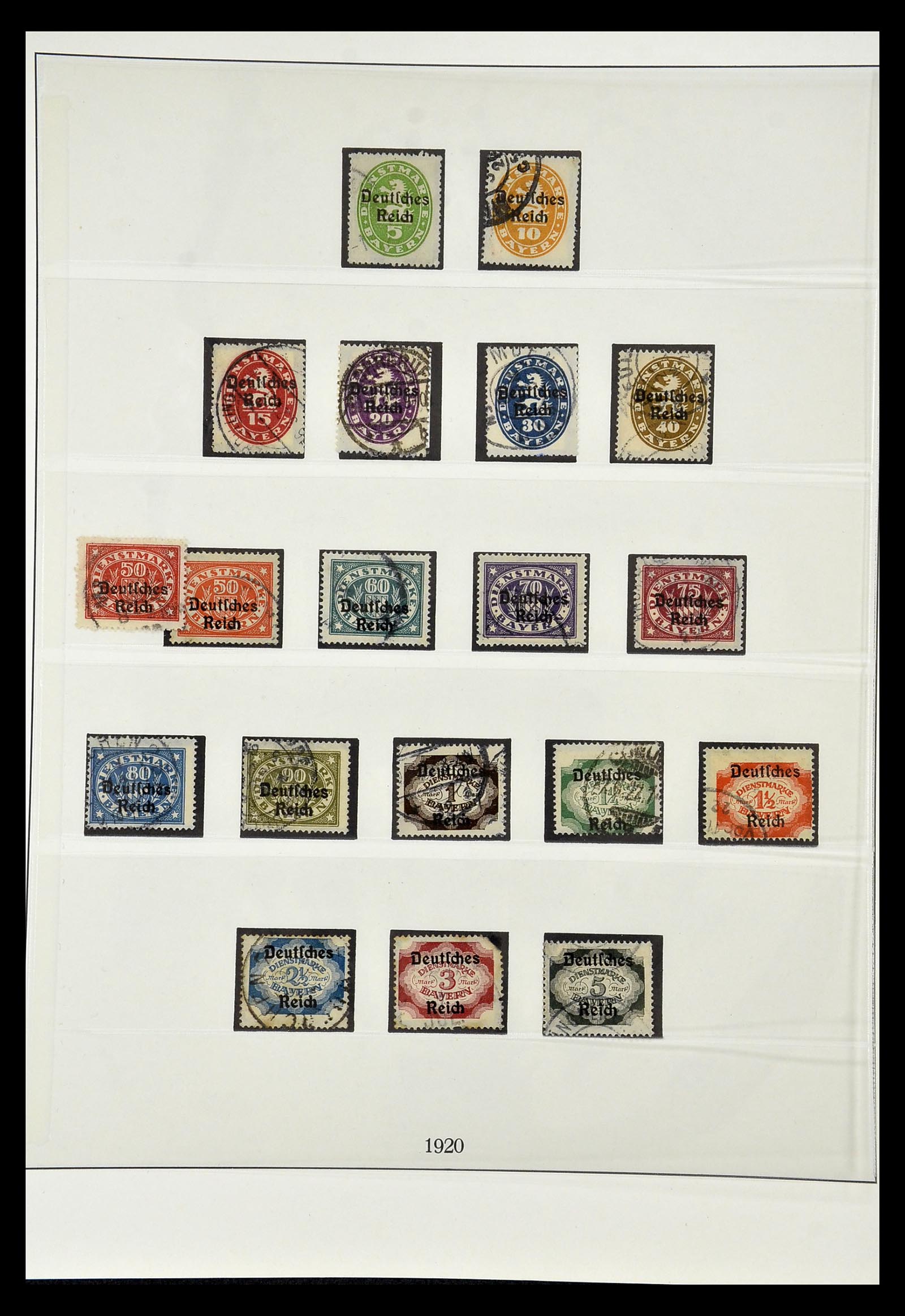 35016 004 - Stamp Collection 35016 Duitse Rijk service stamps 1903-1942.