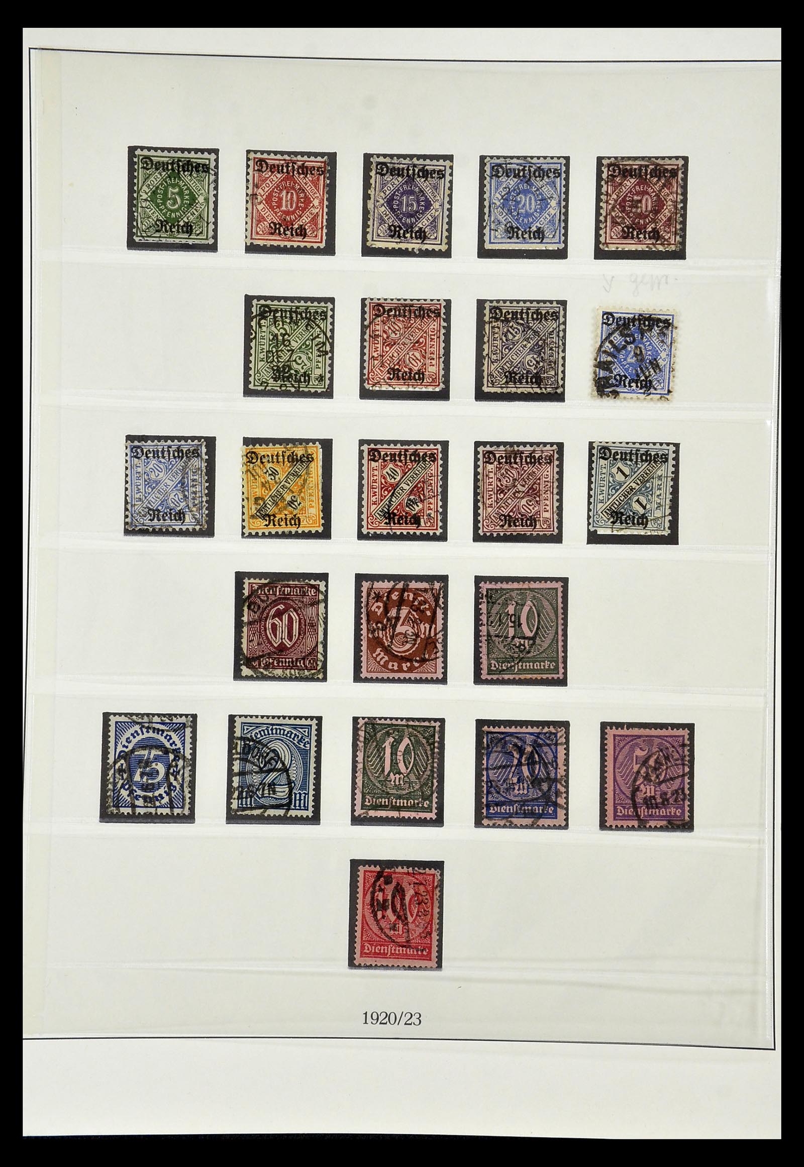 35016 005 - Postzegelverzameling 35016 Duitse Rijk dienstzegels 1903-1942.