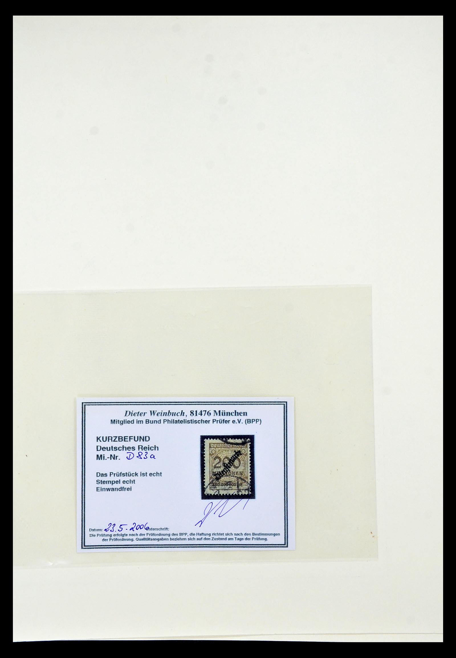 35016 008 - Postzegelverzameling 35016 Duitse Rijk dienstzegels 1903-1942.