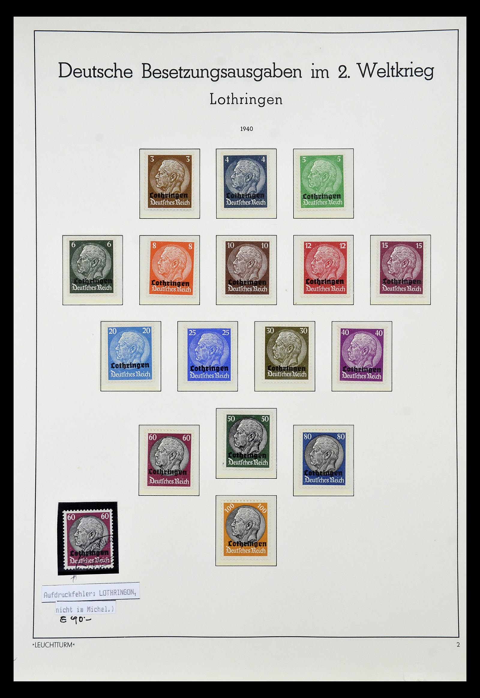 35017 002 - Postzegelverzameling 35017 Duitse bezetting WO II 1939-1945.