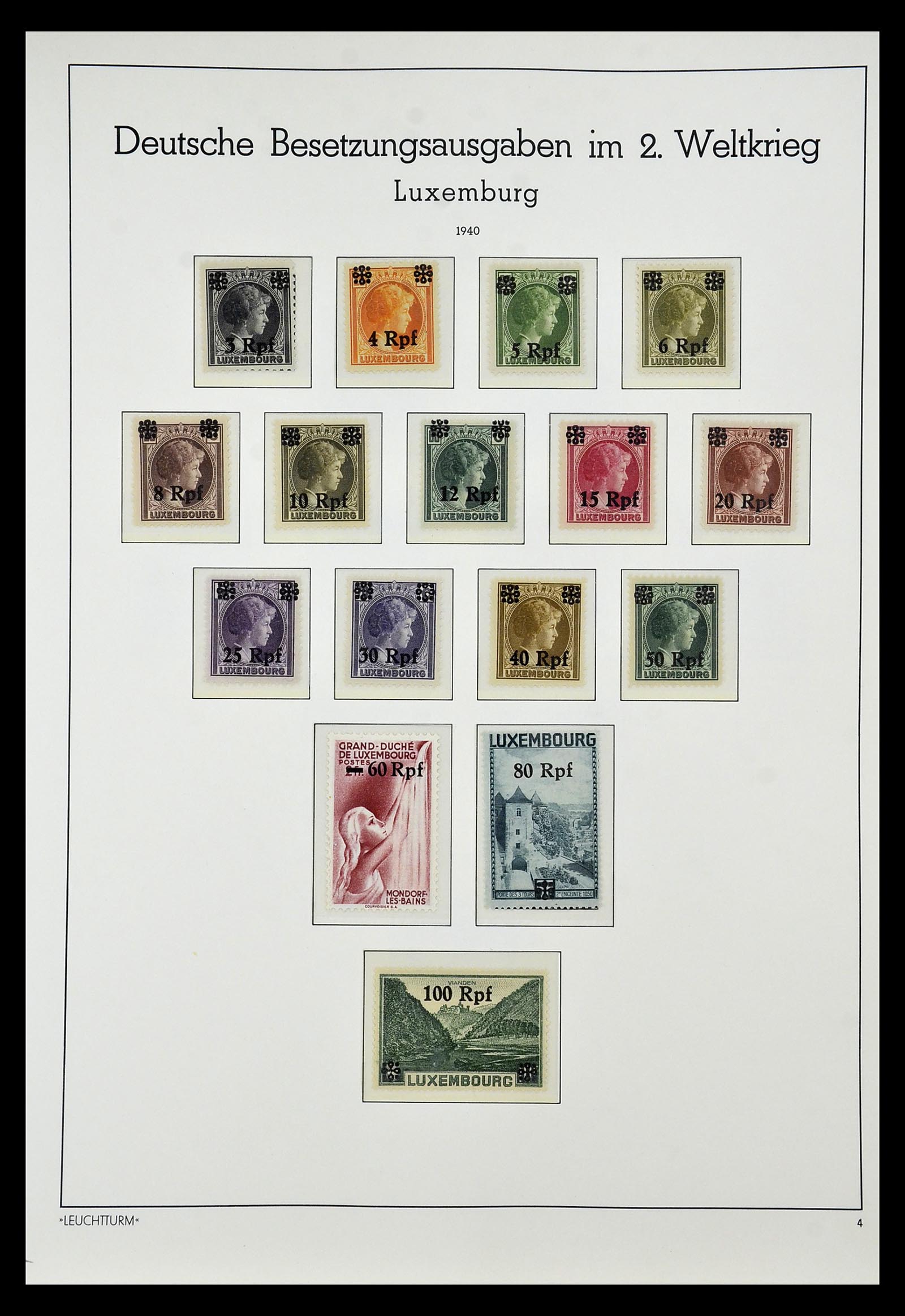 35017 004 - Stamp Collection 35017 German occupation WW II 1939-1945.