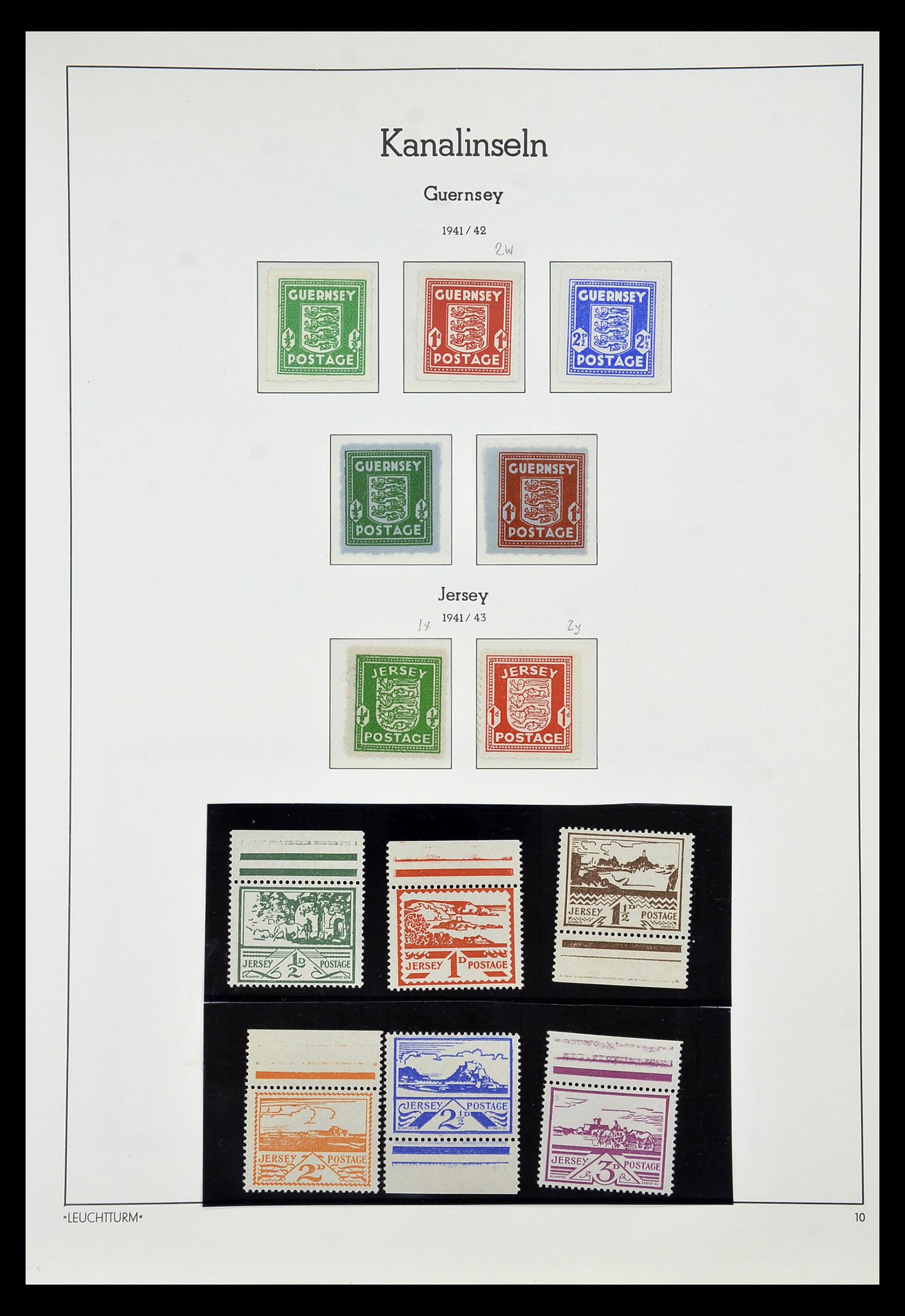 35017 009 - Postzegelverzameling 35017 Duitse bezetting WO II 1939-1945.