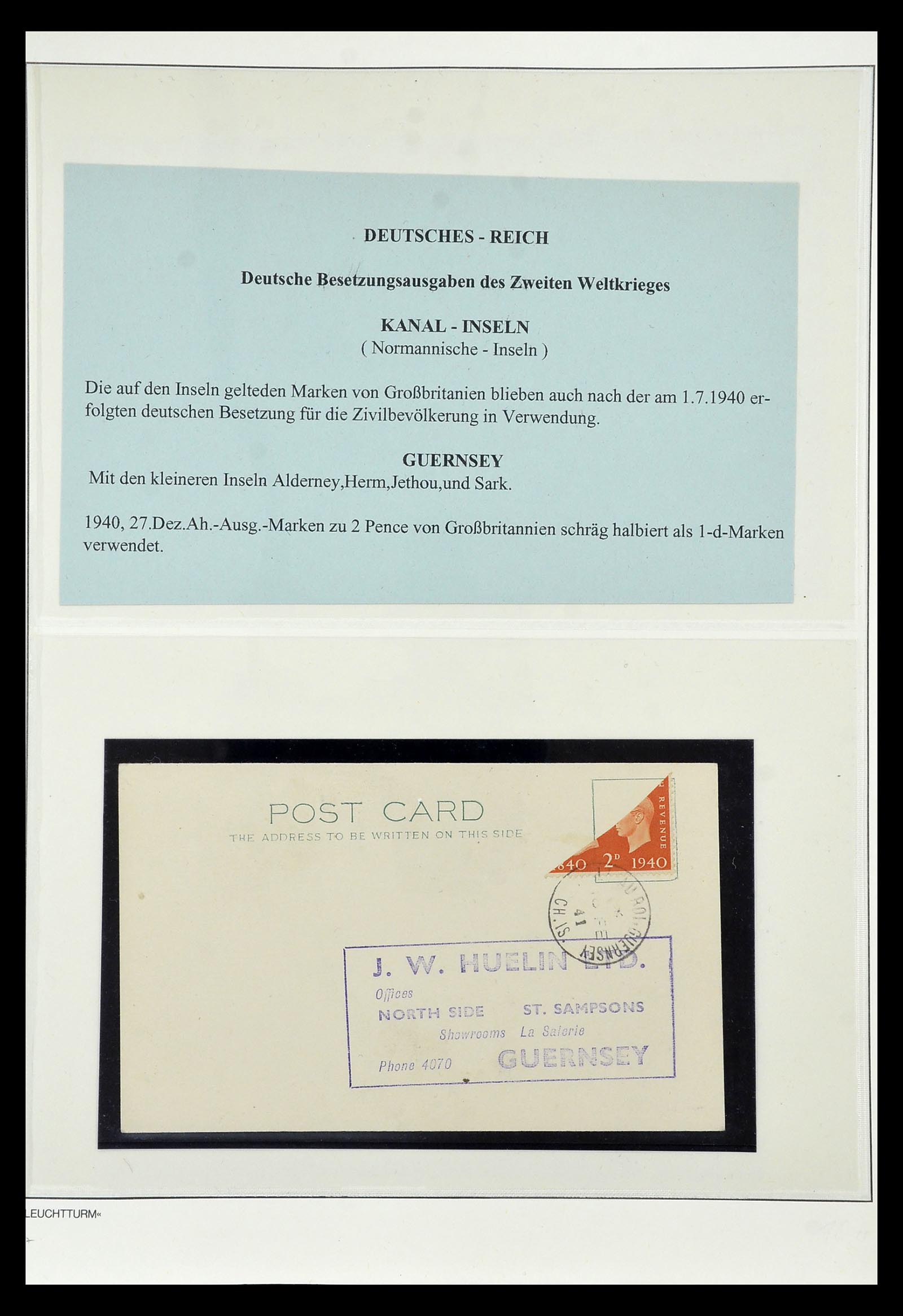 35017 010 - Postzegelverzameling 35017 Duitse bezetting WO II 1939-1945.