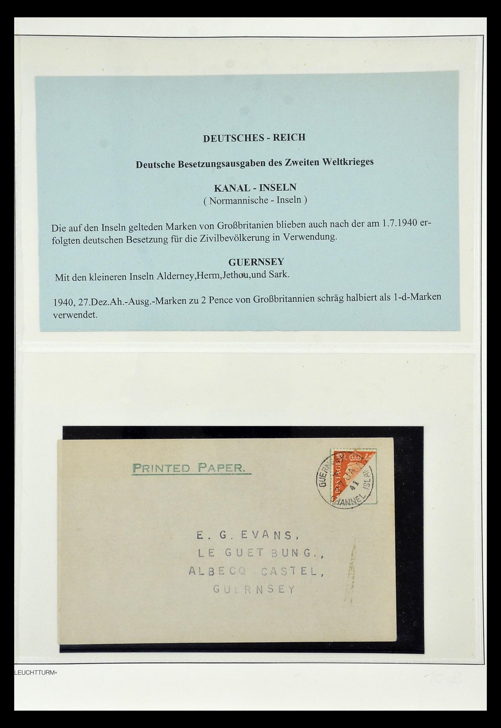 35017 011 - Postzegelverzameling 35017 Duitse bezetting WO II 1939-1945.