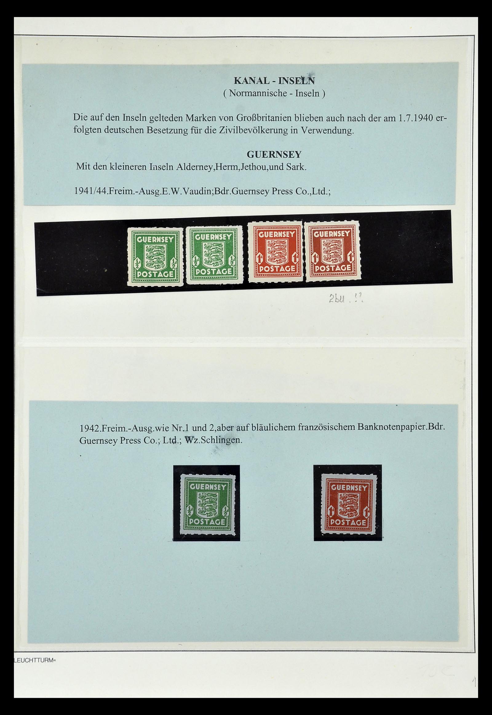 35017 012 - Postzegelverzameling 35017 Duitse bezetting WO II 1939-1945.