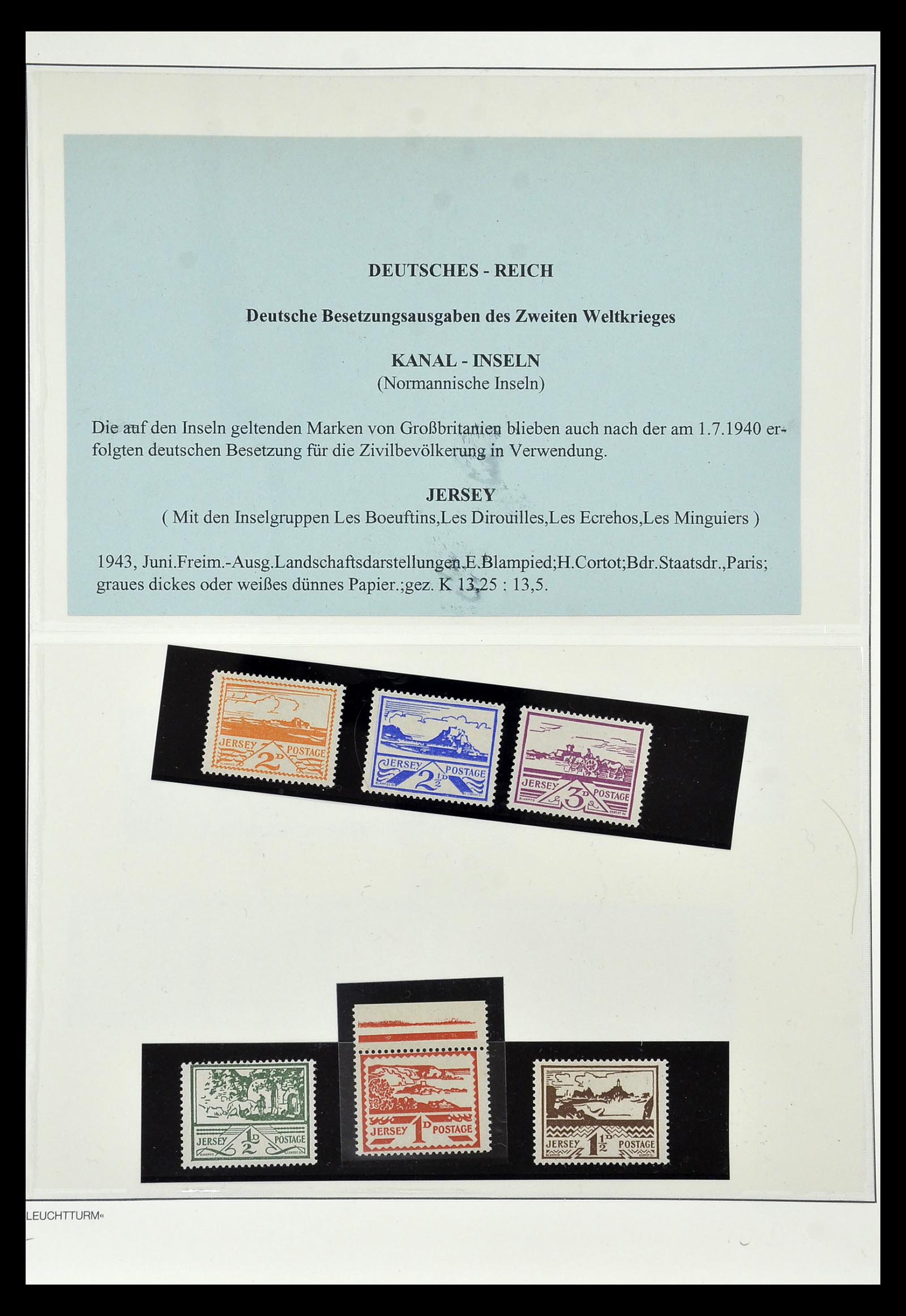 35017 013 - Postzegelverzameling 35017 Duitse bezetting WO II 1939-1945.