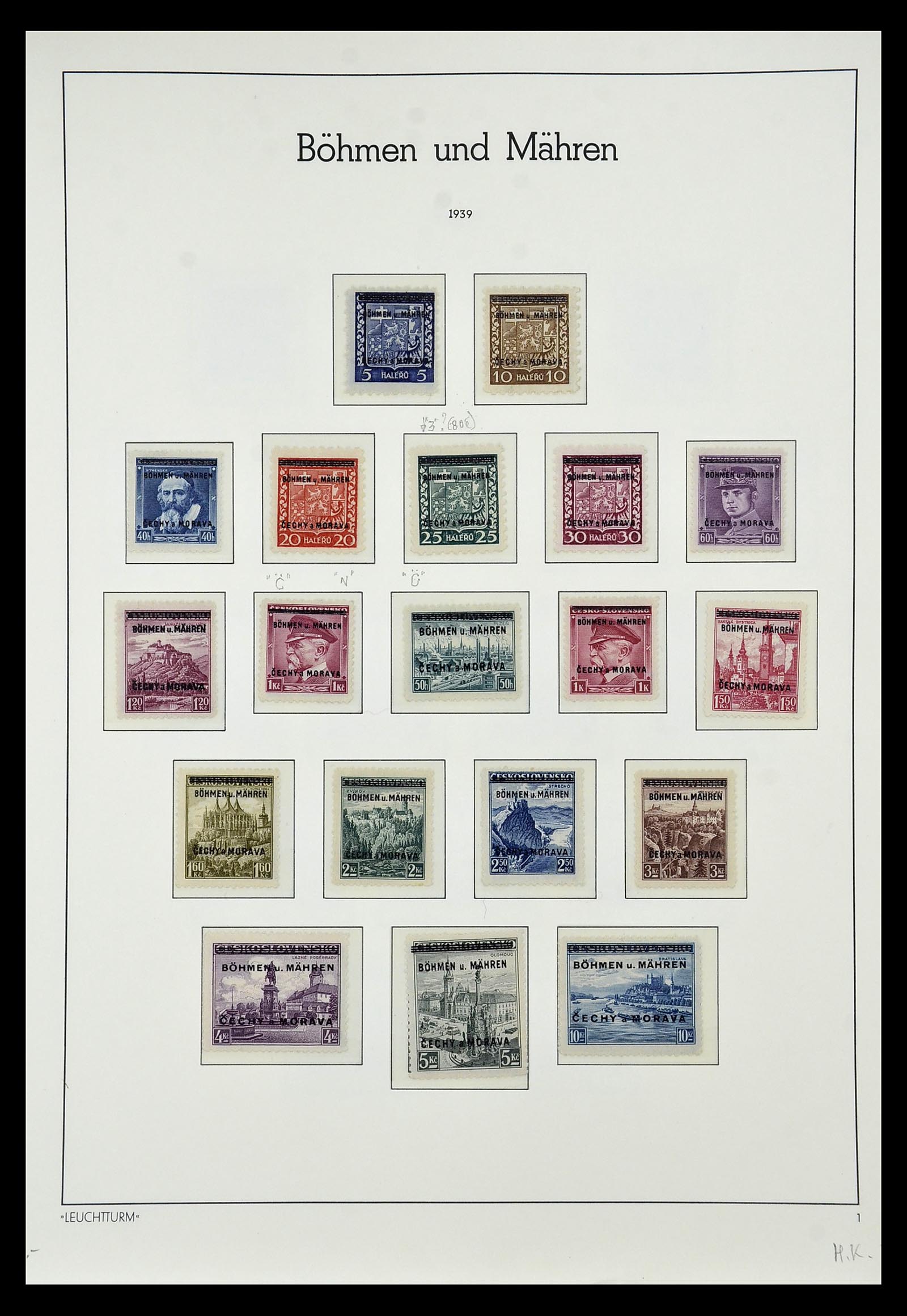 35017 015 - Postzegelverzameling 35017 Duitse bezetting WO II 1939-1945.