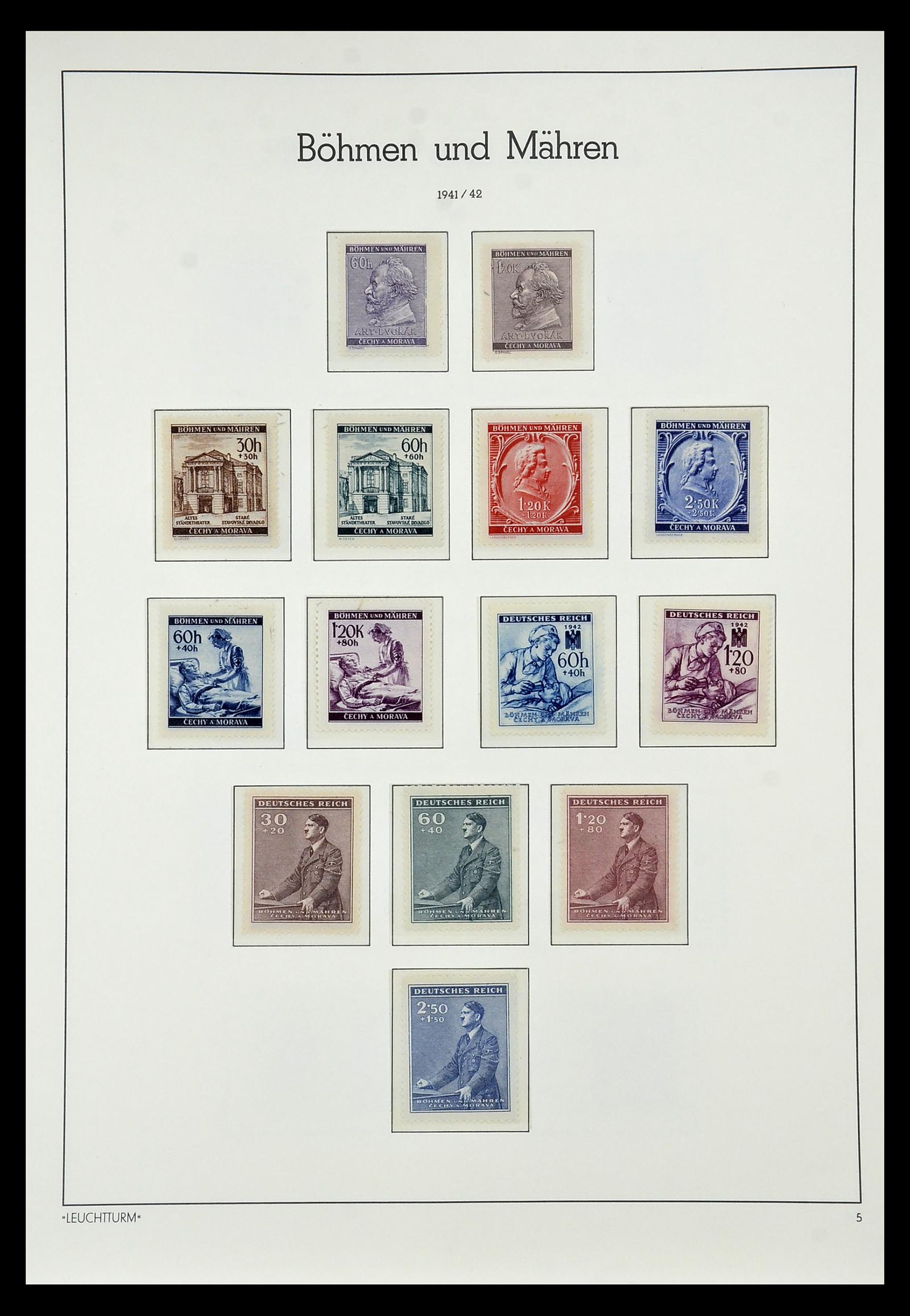 35017 019 - Stamp Collection 35017 German occupation WW II 1939-1945.