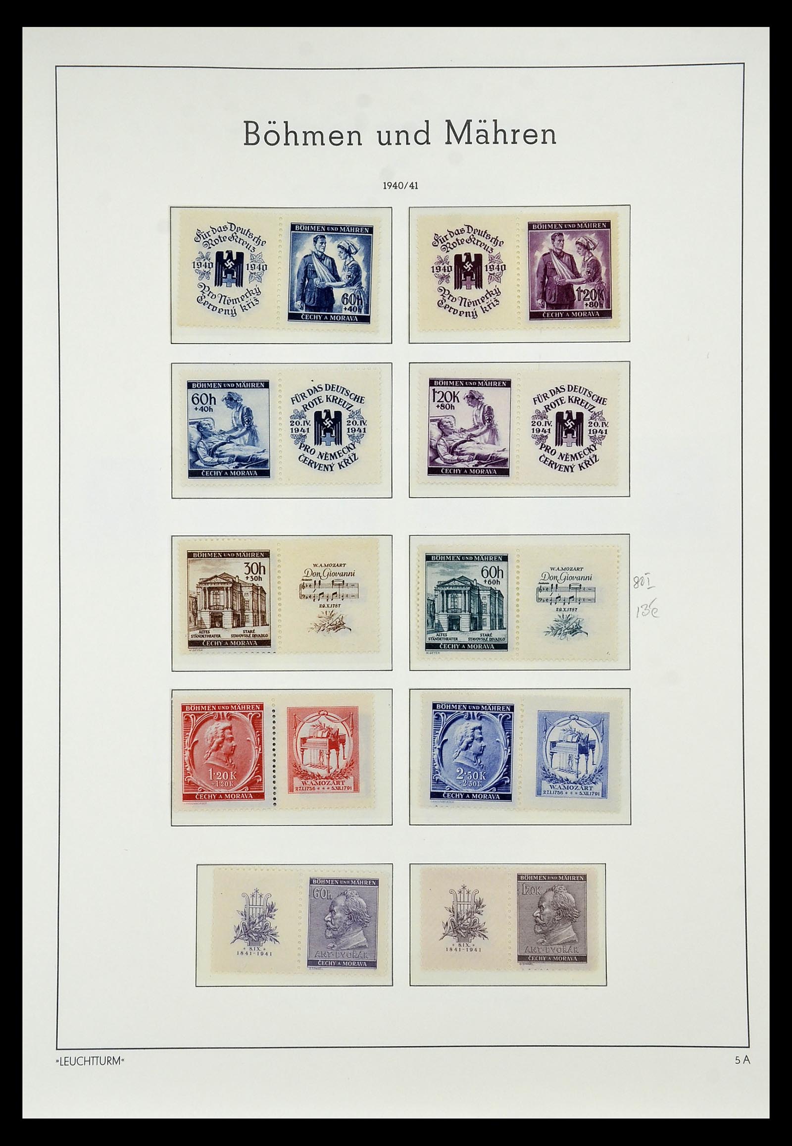 35017 020 - Stamp Collection 35017 German occupation WW II 1939-1945.