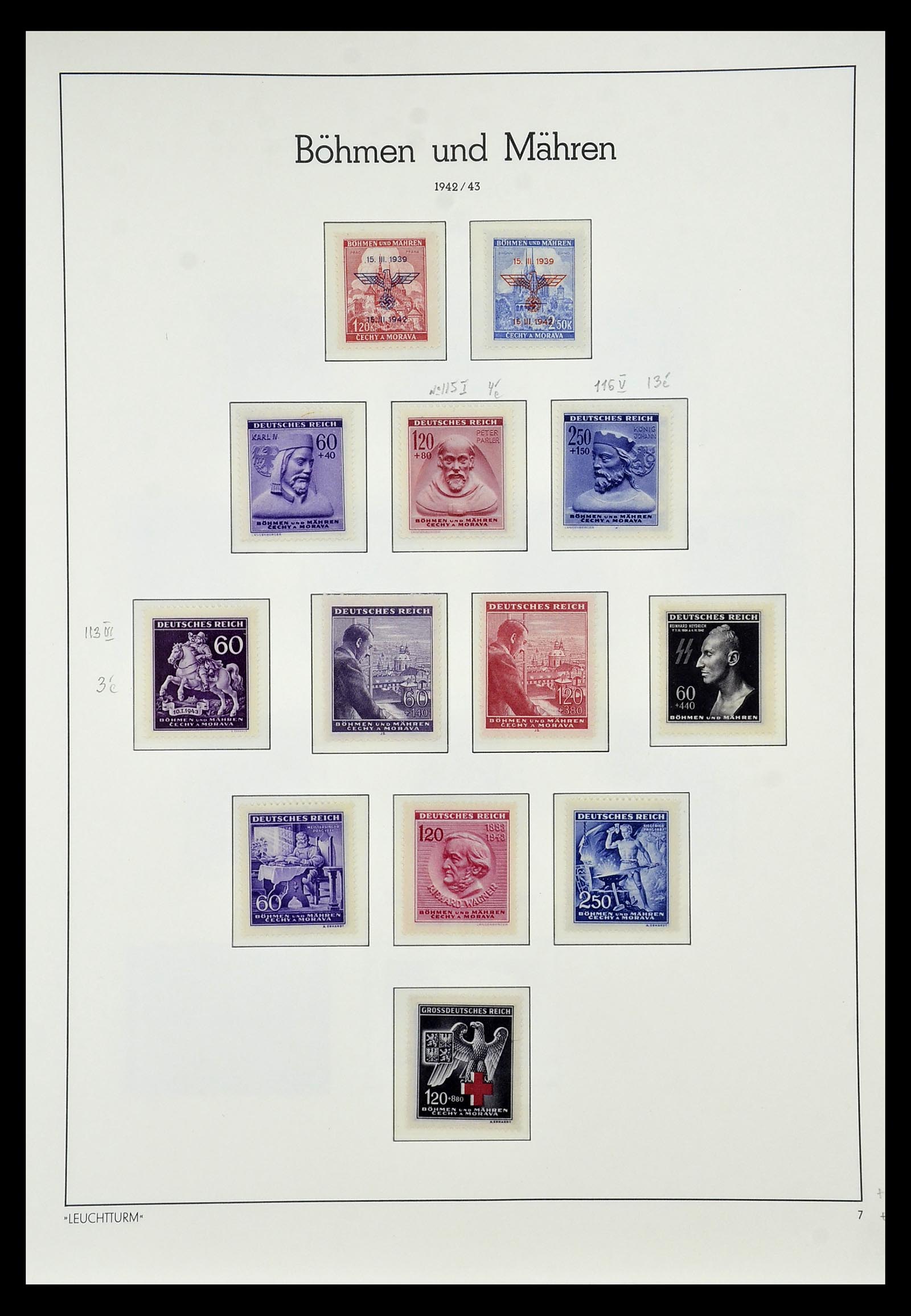 35017 022 - Stamp Collection 35017 German occupation WW II 1939-1945.