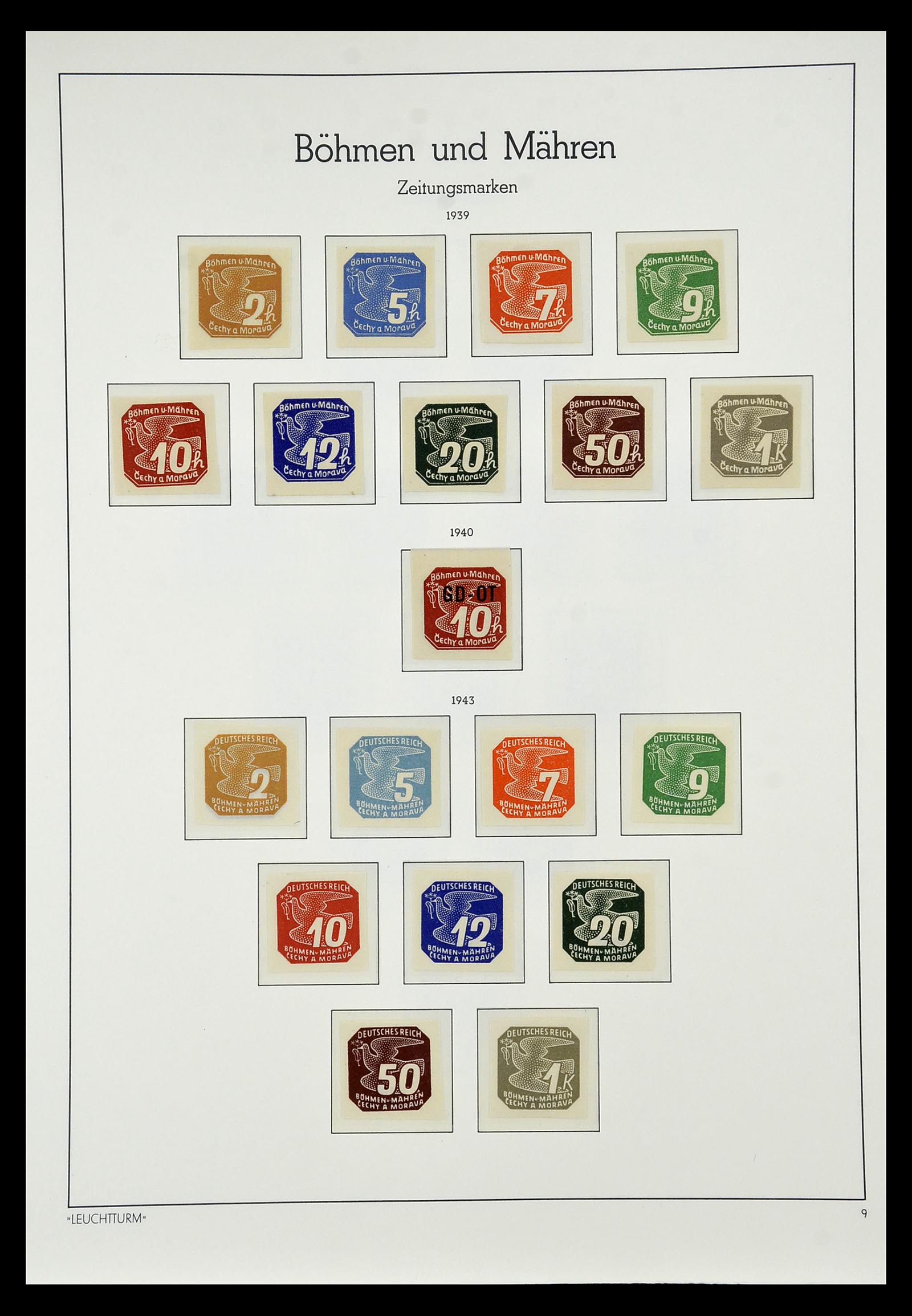 35017 024 - Postzegelverzameling 35017 Duitse bezetting WO II 1939-1945.