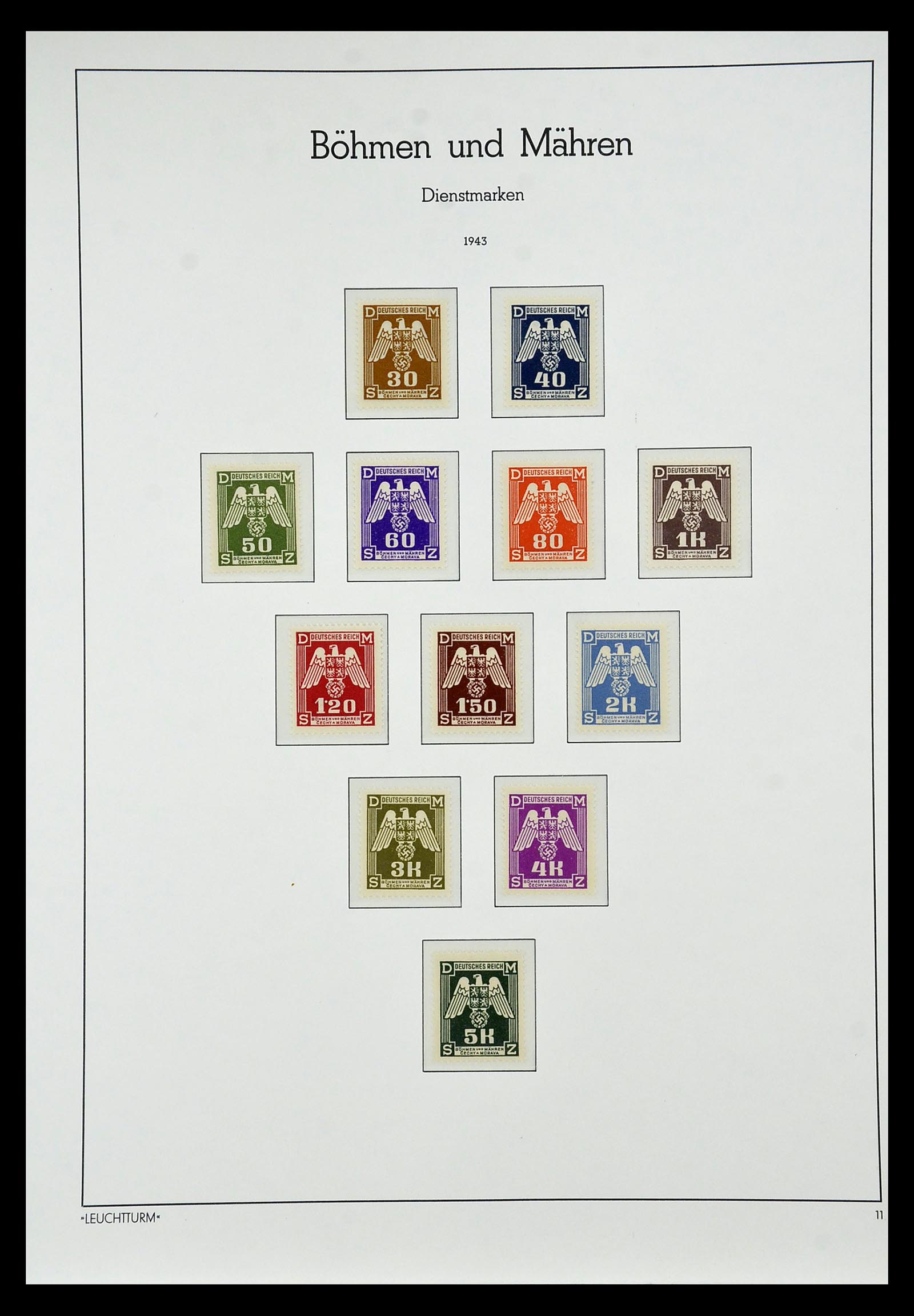 35017 027 - Postzegelverzameling 35017 Duitse bezetting WO II 1939-1945.