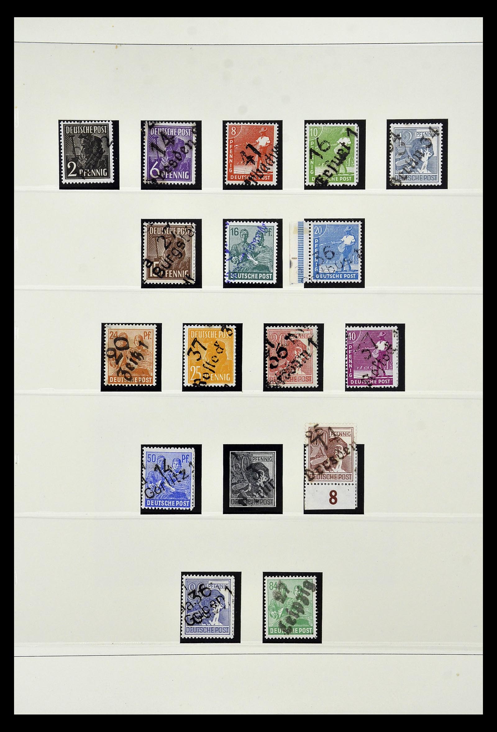 35019 001 - Stamp Collection 35019 Soviet Zone 1945-1949.