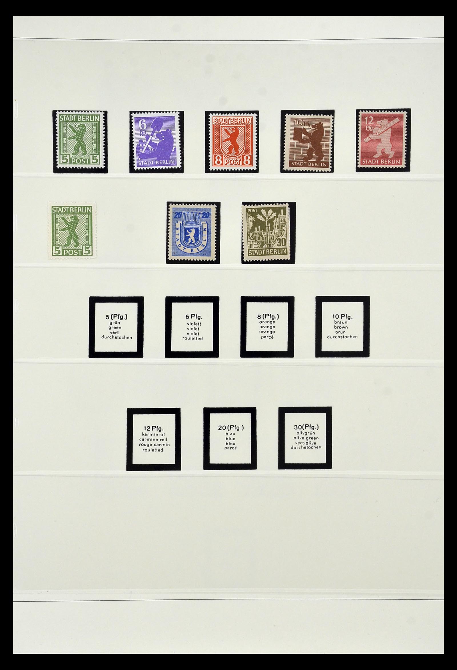 35019 004 - Postzegelverzameling 35019 Sovjet Zone 1945-1949.