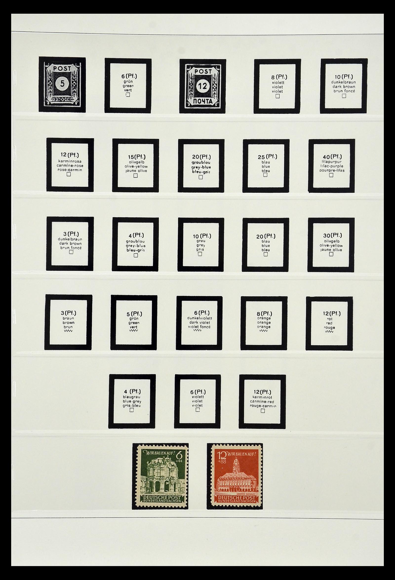 35019 007 - Postzegelverzameling 35019 Sovjet Zone 1945-1949.