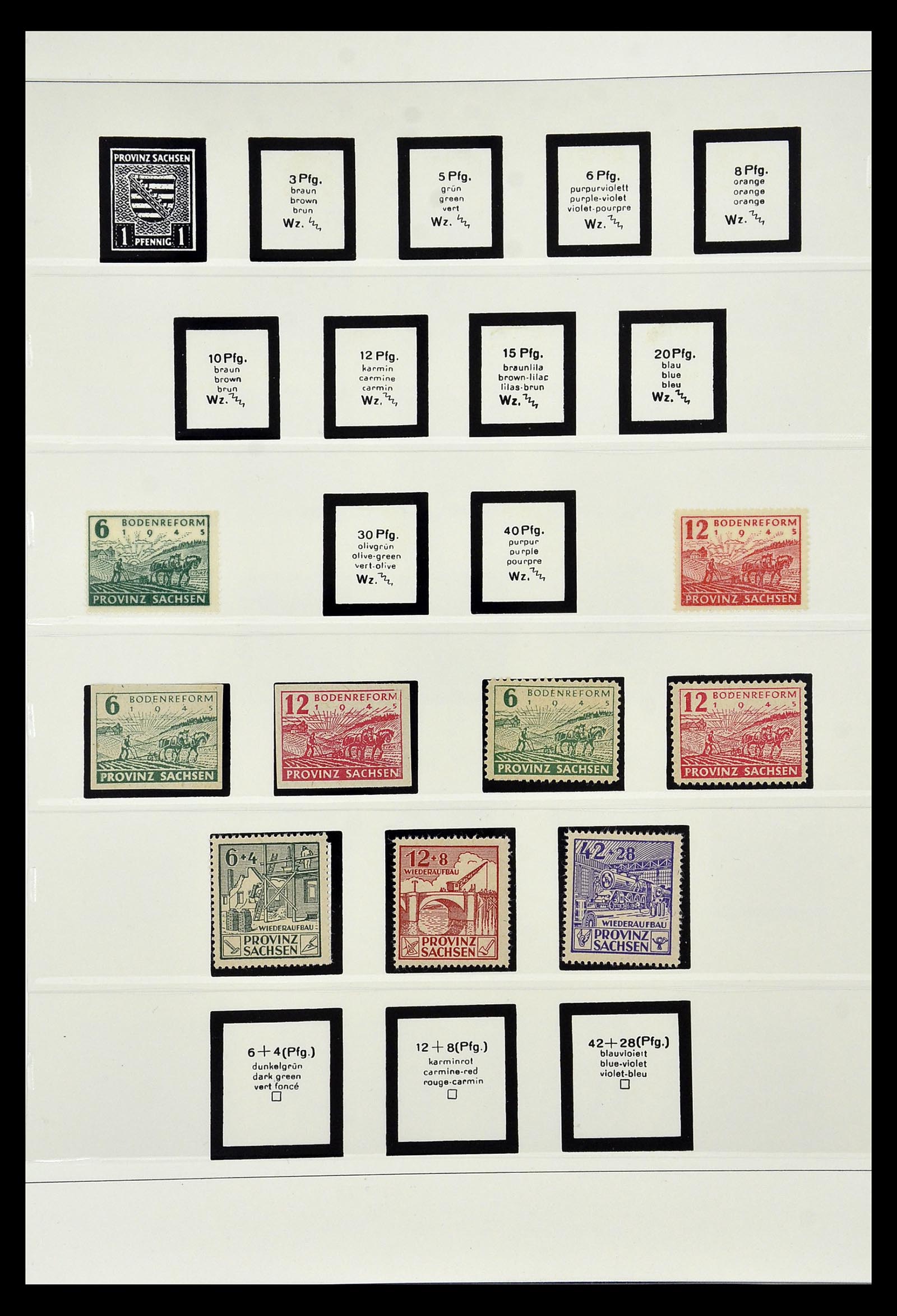 35019 009 - Stamp Collection 35019 Soviet Zone 1945-1949.