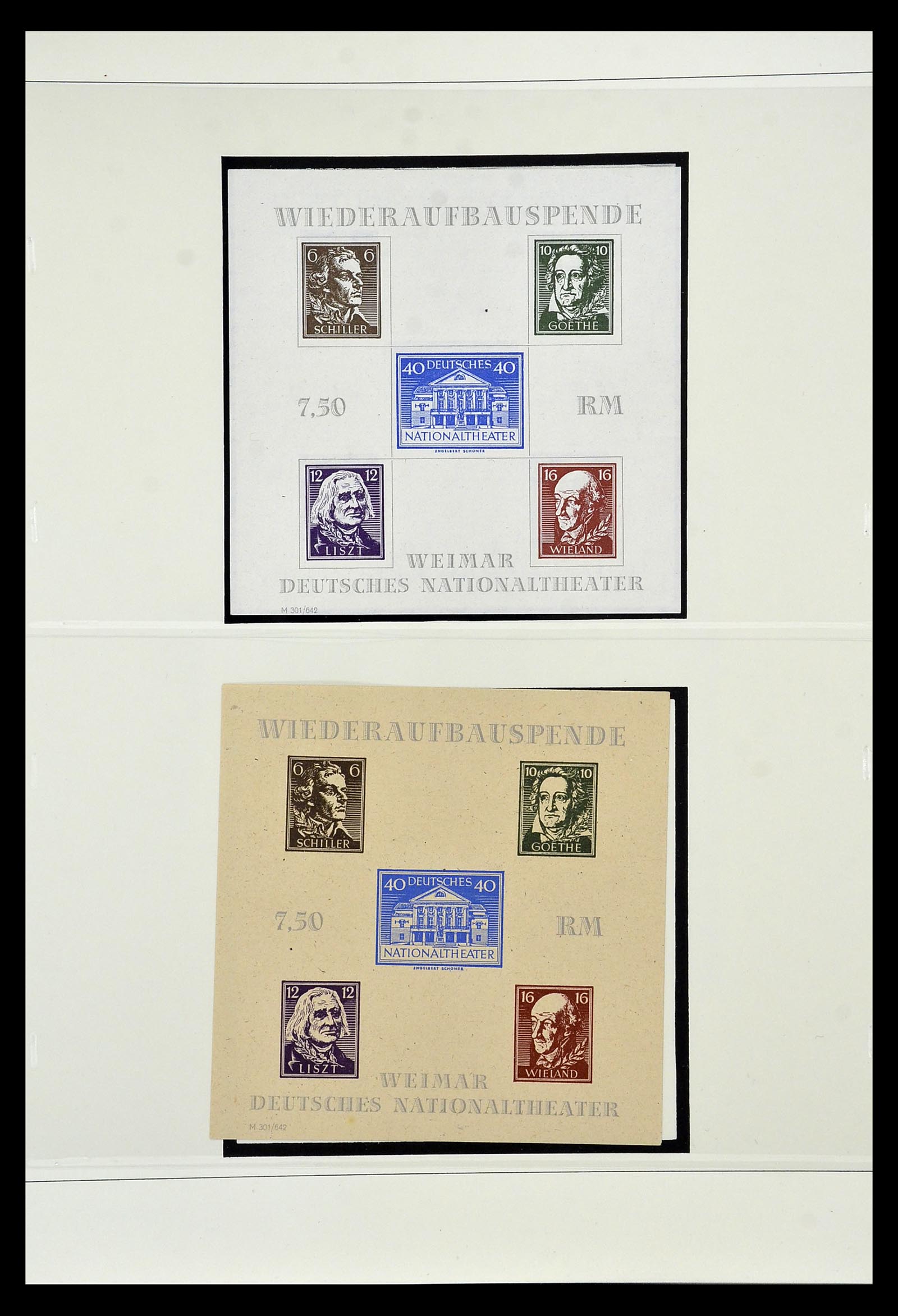35019 011 - Postzegelverzameling 35019 Sovjet Zone 1945-1949.