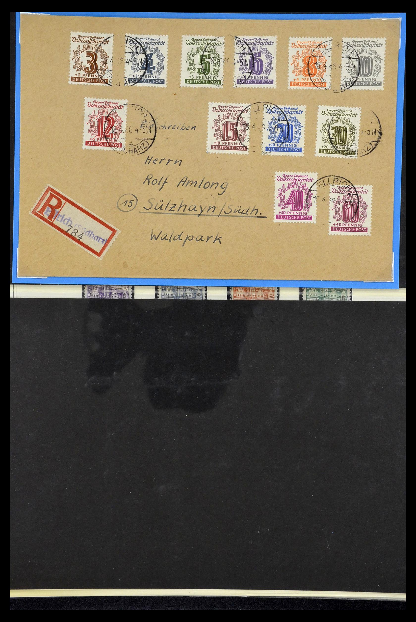 35019 016 - Postzegelverzameling 35019 Sovjet Zone 1945-1949.
