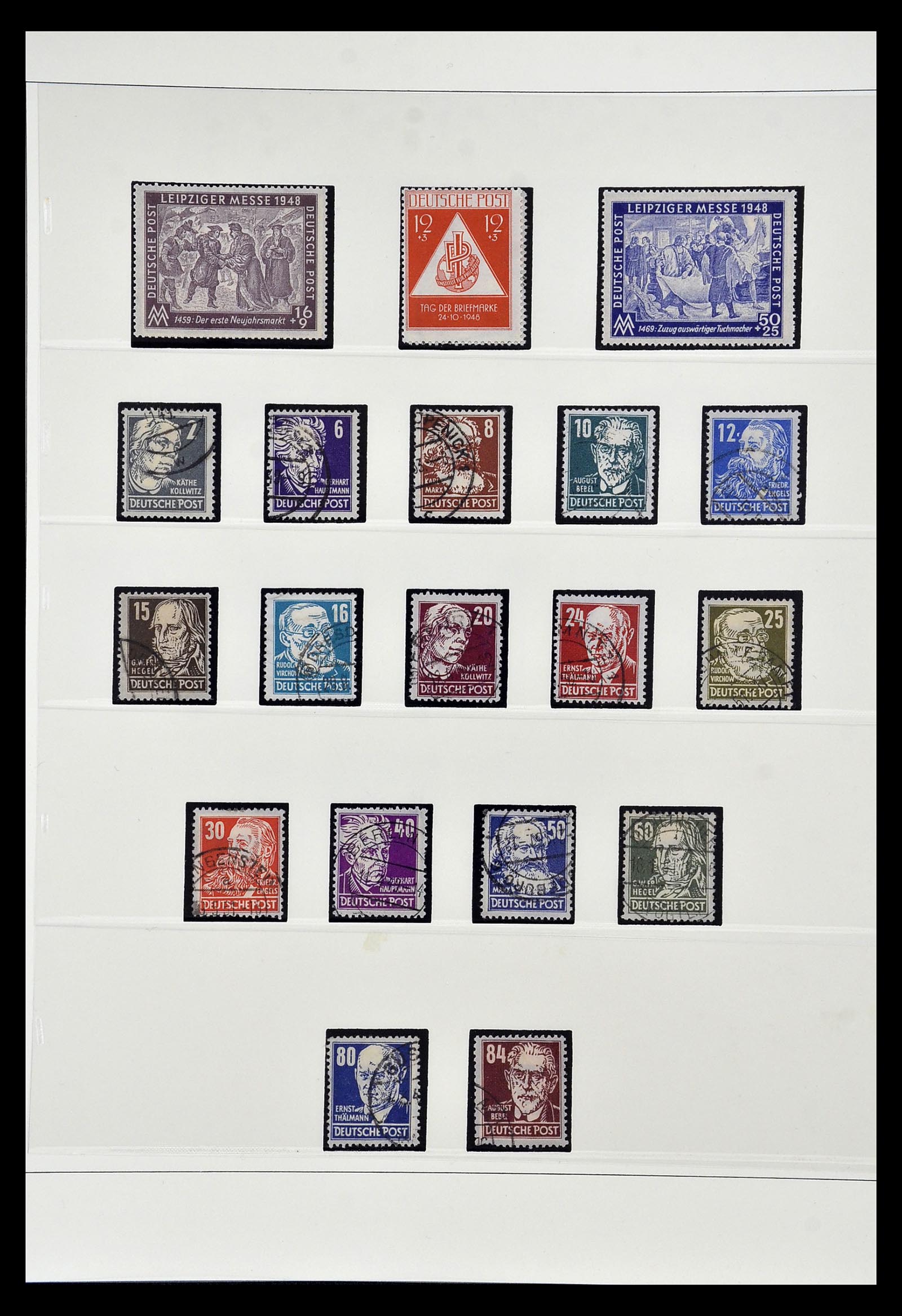 35019 019 - Postzegelverzameling 35019 Sovjet Zone 1945-1949.