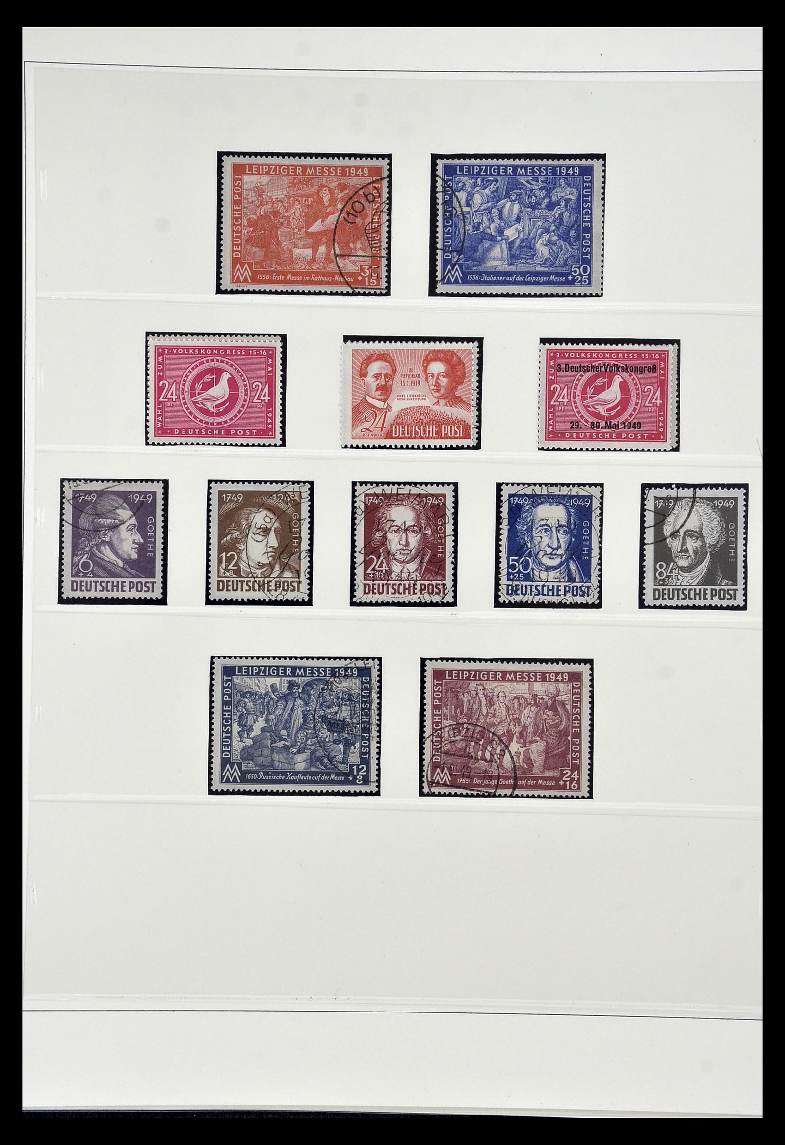 35019 020 - Postzegelverzameling 35019 Sovjet Zone 1945-1949.
