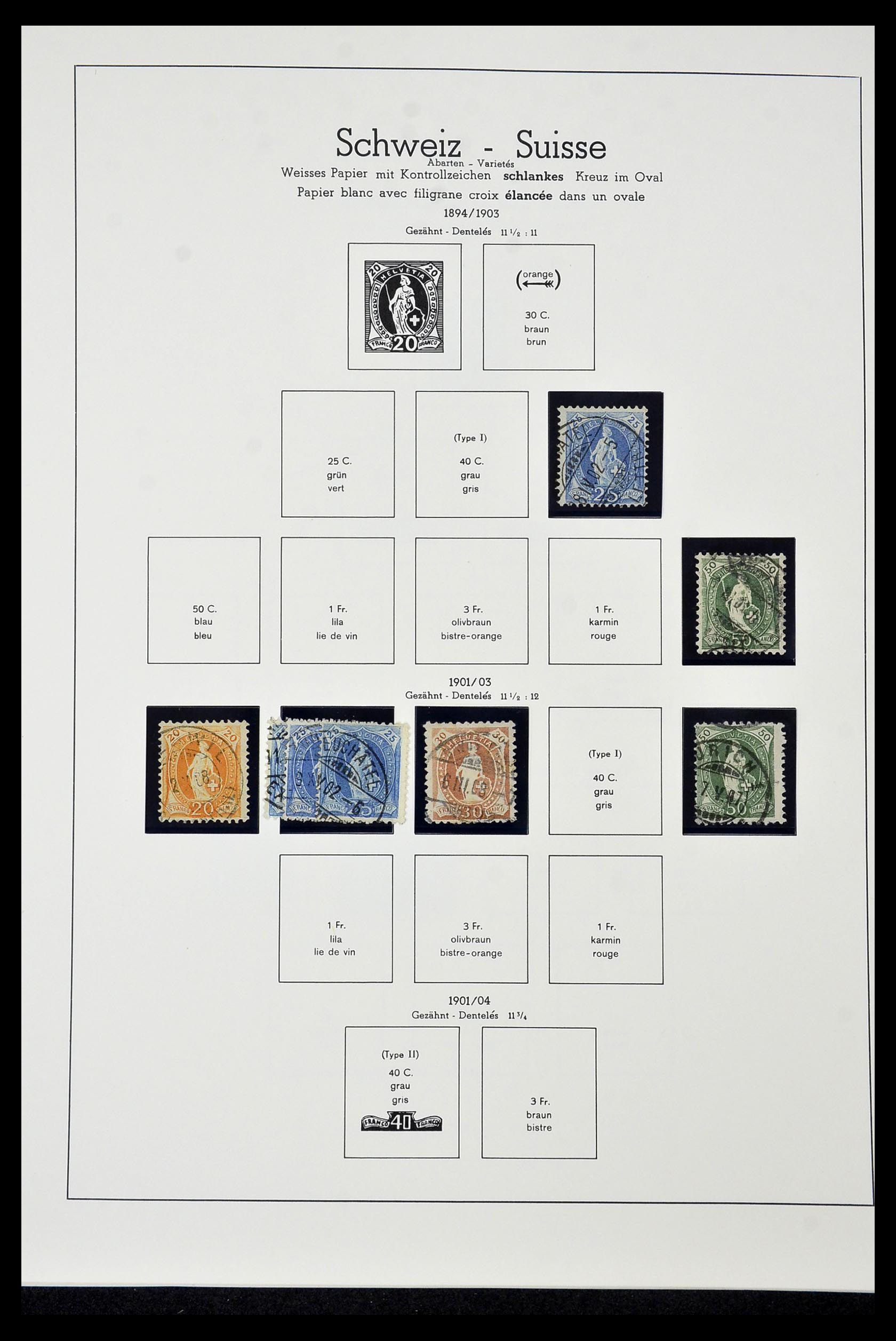 35022 012 - Stamp Collection 35022 Switzerland 1850-1989.