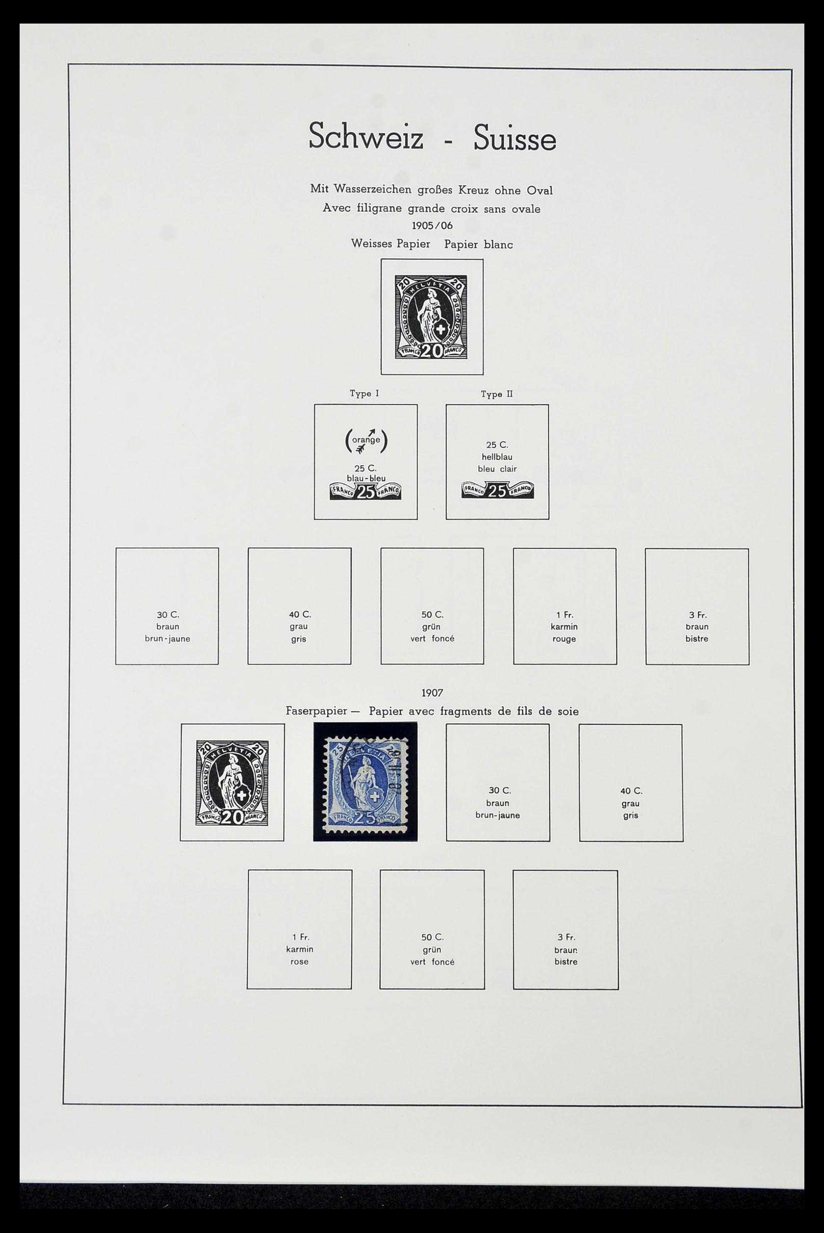 35022 013 - Postzegelverzameling 35022 Zwitserland 1850-1989.