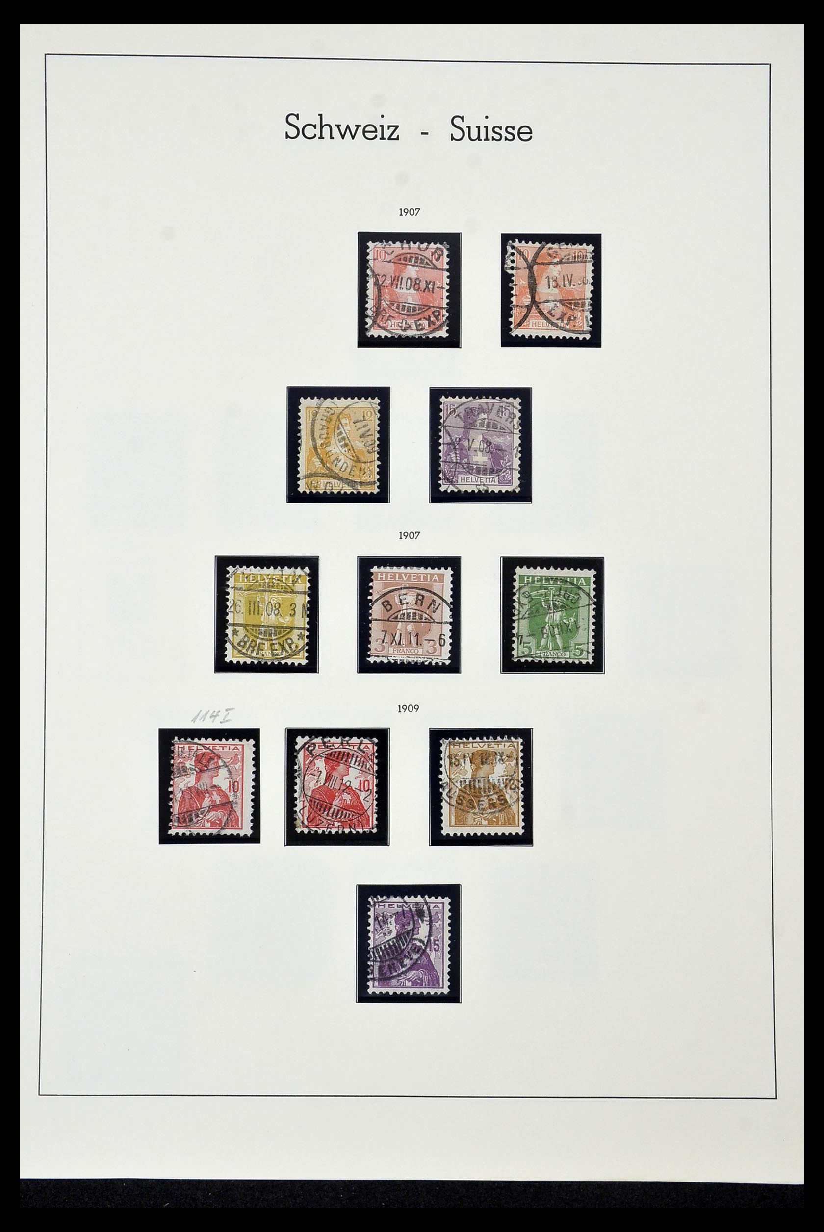 35022 015 - Postzegelverzameling 35022 Zwitserland 1850-1989.