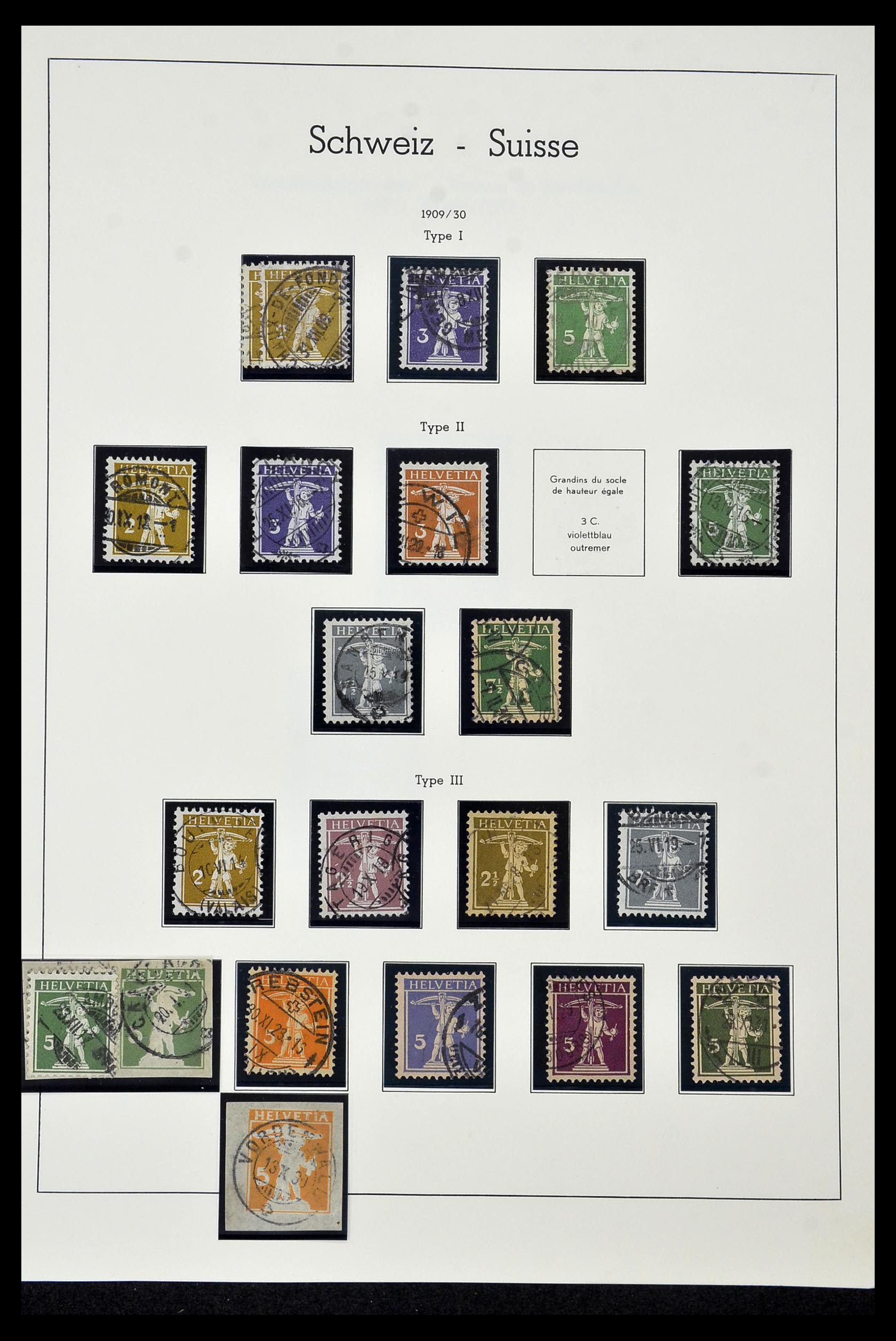 35022 017 - Postzegelverzameling 35022 Zwitserland 1850-1989.