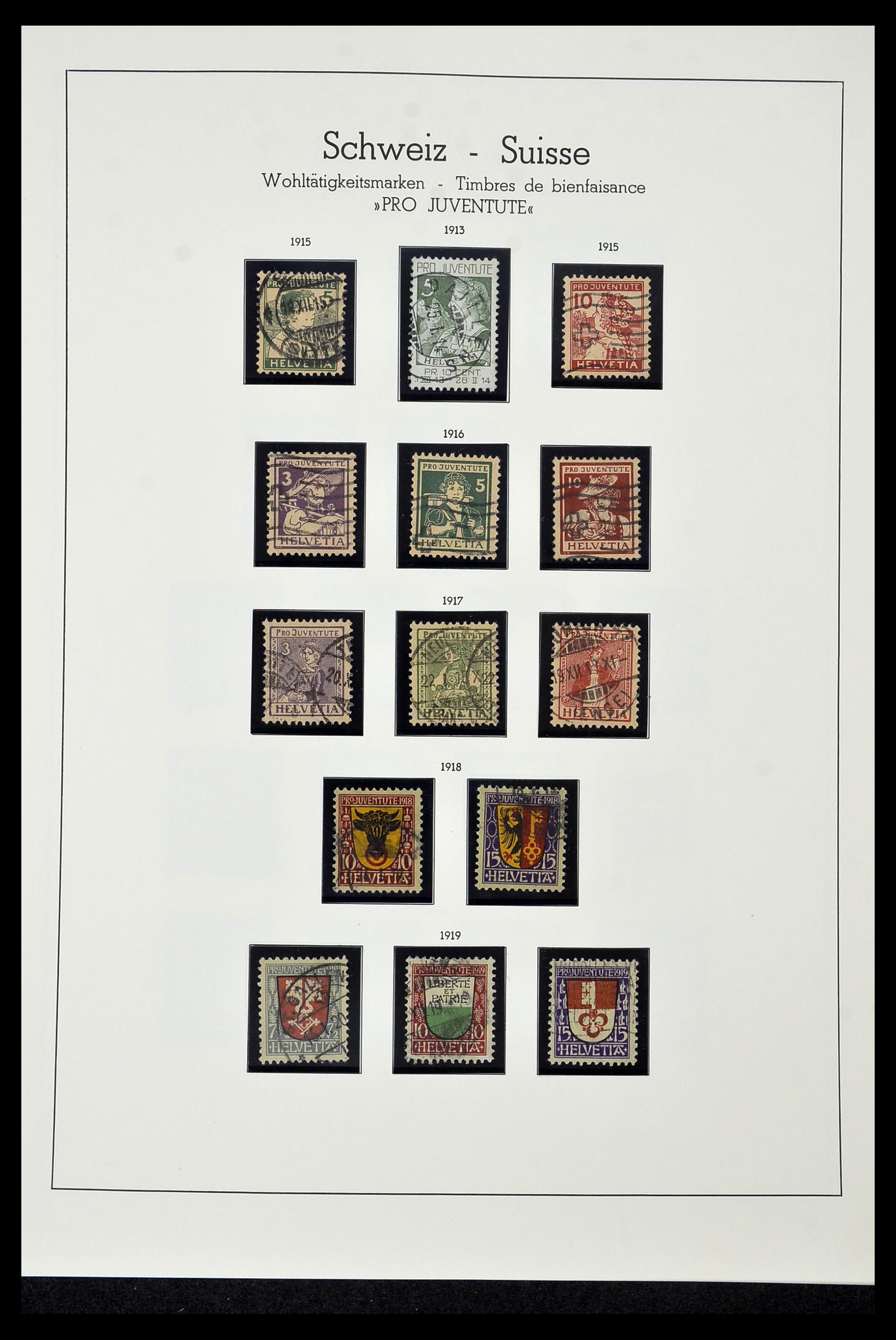 35022 022 - Stamp Collection 35022 Switzerland 1850-1989.