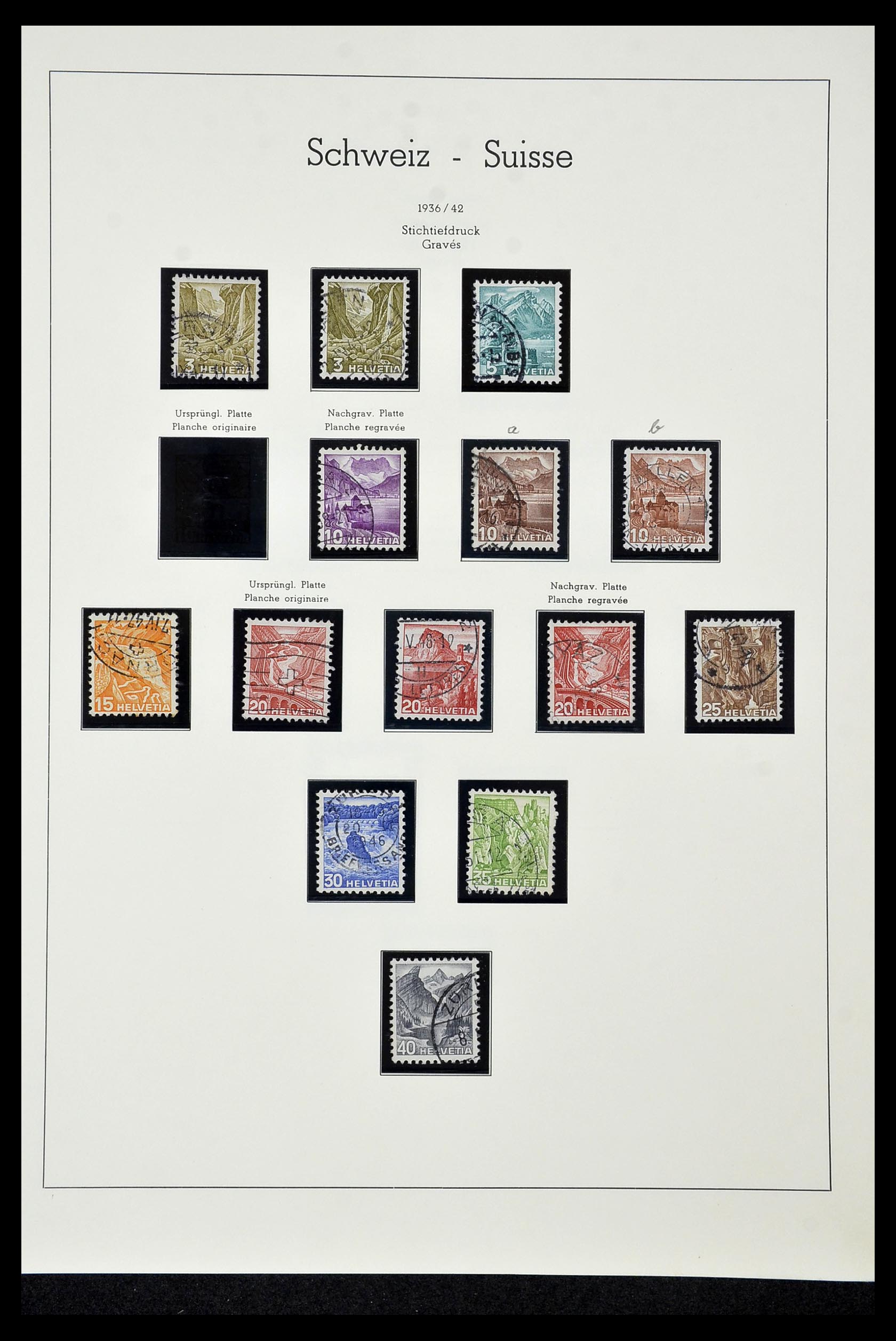 35022 034 - Stamp Collection 35022 Switzerland 1850-1989.