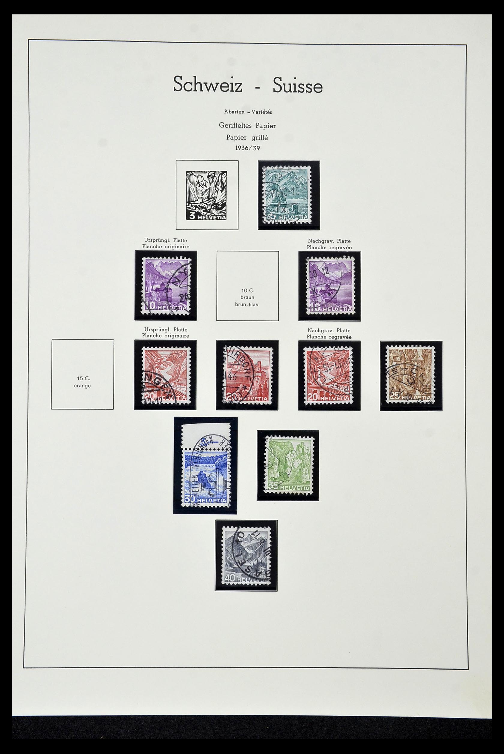 35022 035 - Stamp Collection 35022 Switzerland 1850-1989.