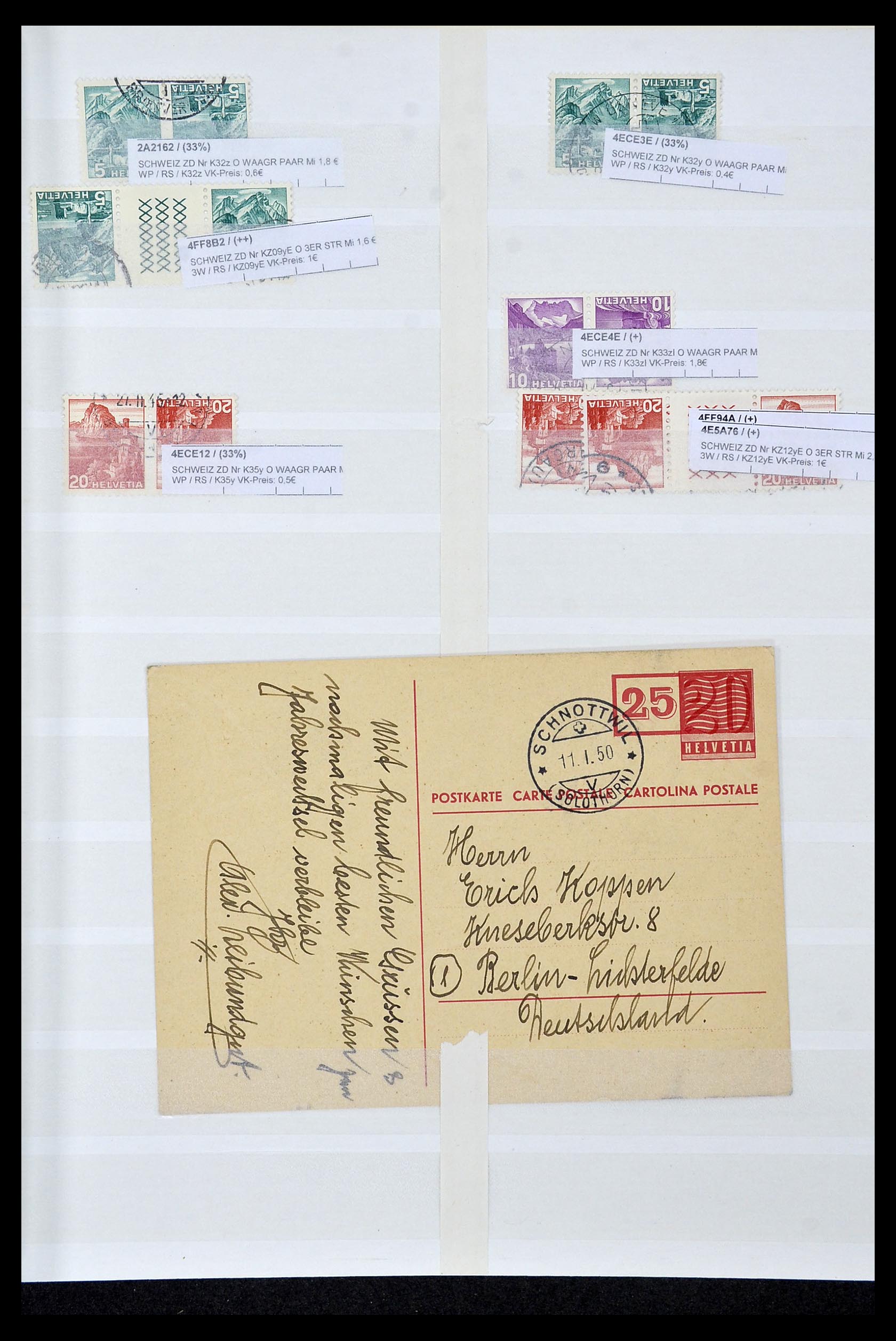 35022 036 - Stamp Collection 35022 Switzerland 1850-1989.