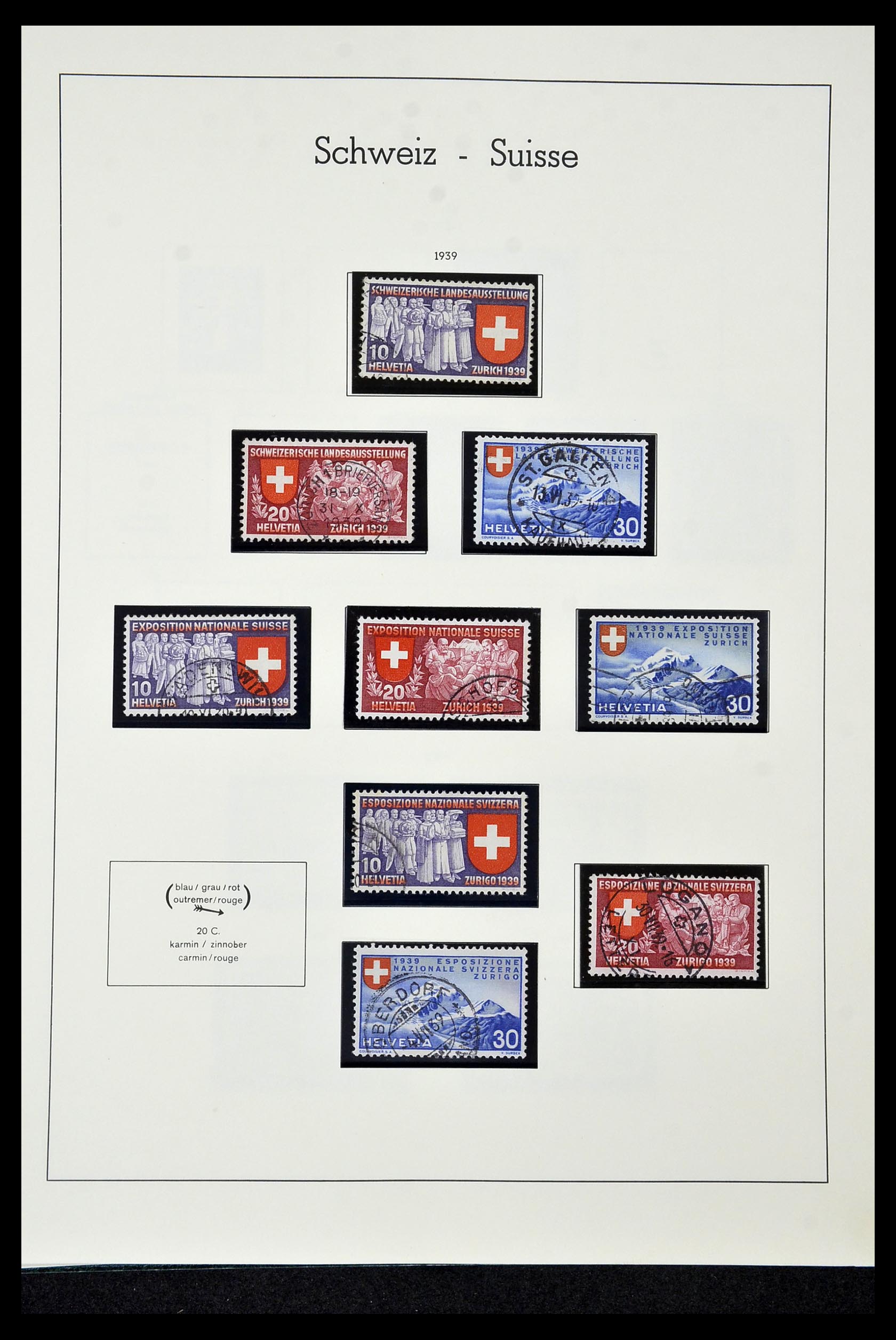 35022 042 - Stamp Collection 35022 Switzerland 1850-1989.