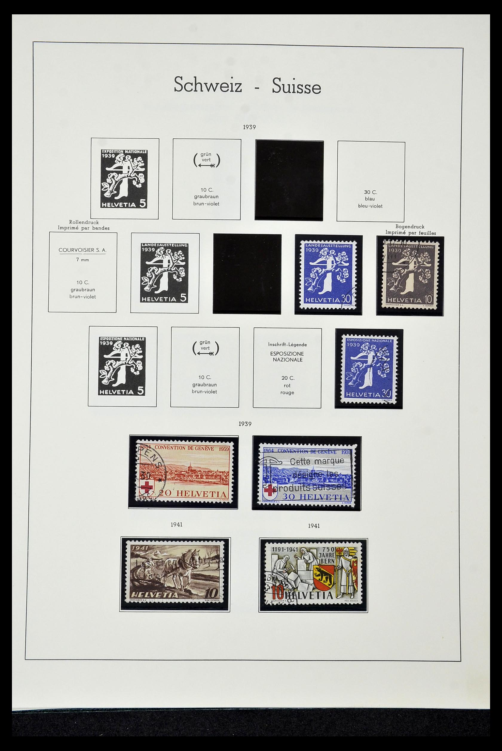 35022 043 - Stamp Collection 35022 Switzerland 1850-1989.
