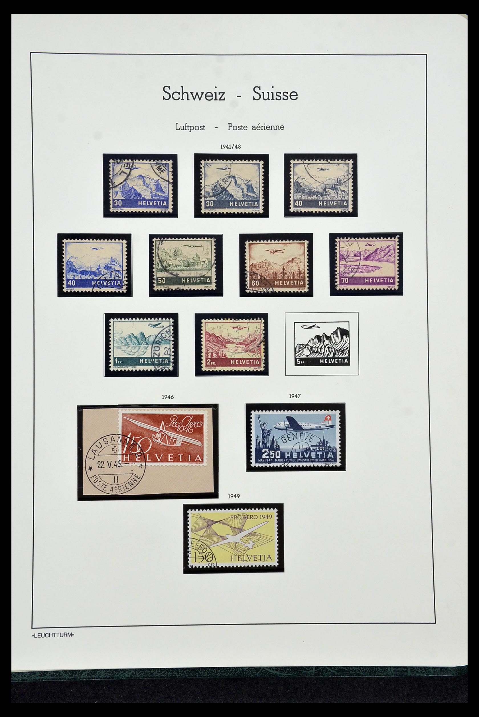 35022 089 - Stamp Collection 35022 Switzerland 1850-1989.