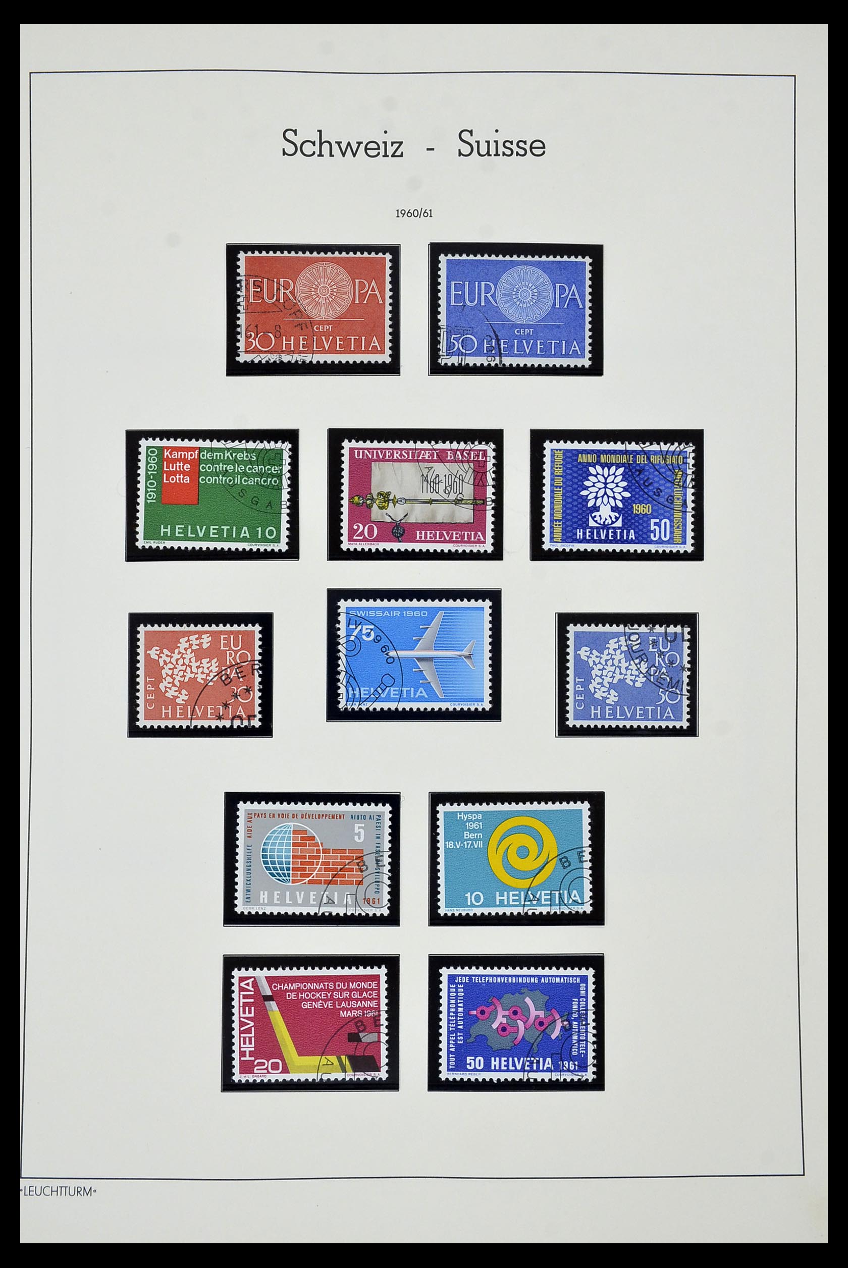 35022 095 - Stamp Collection 35022 Switzerland 1850-1989.