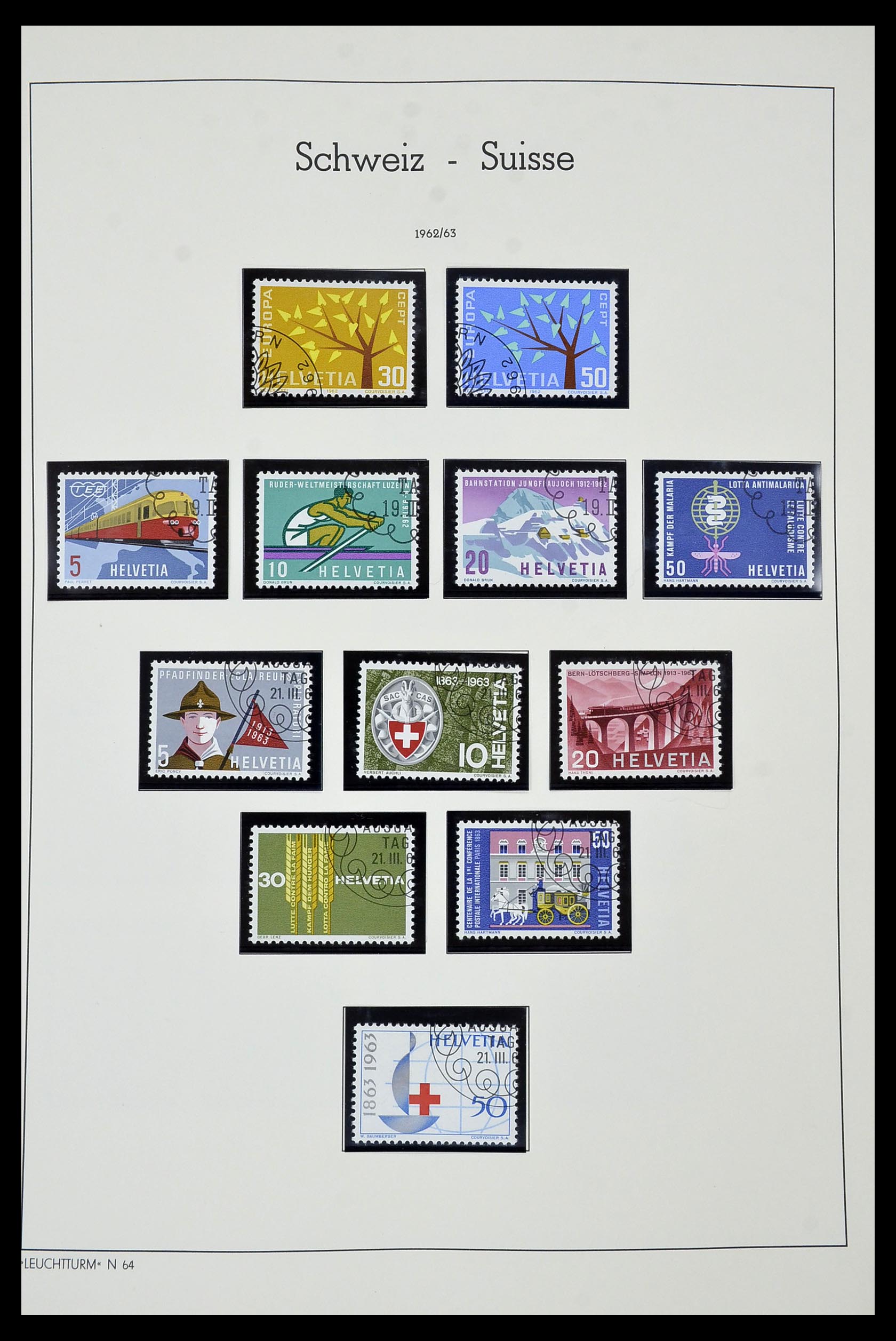 35022 097 - Stamp Collection 35022 Switzerland 1850-1989.