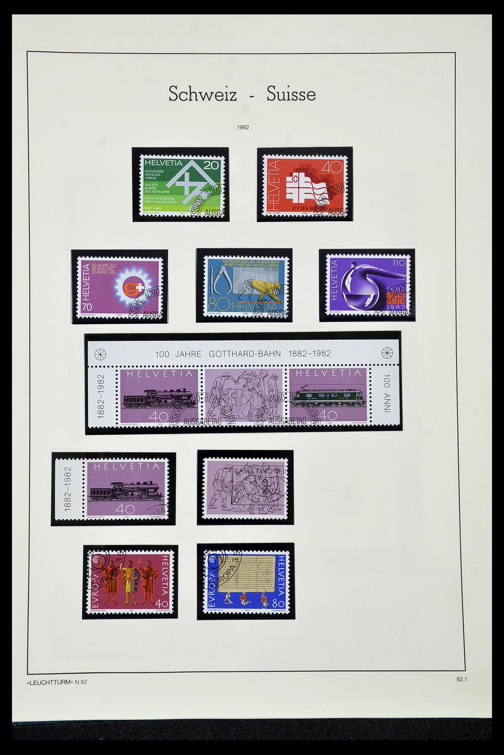 35022 177 - Stamp Collection 35022 Switzerland 1850-1989.