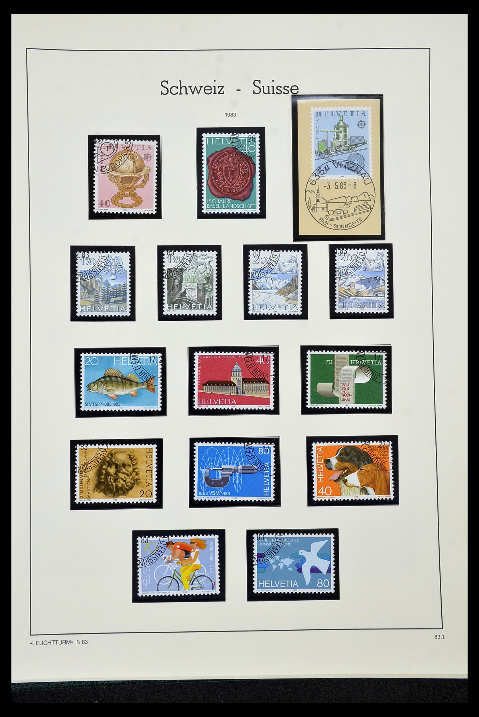 35022 185 - Stamp Collection 35022 Switzerland 1850-1989.
