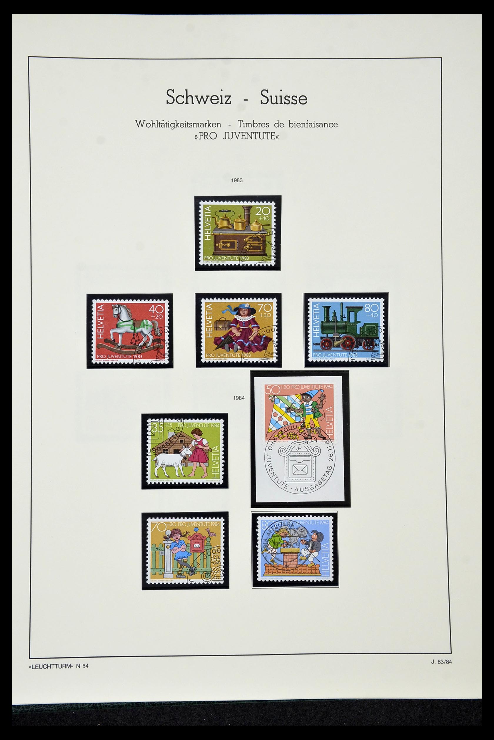 35022 194 - Stamp Collection 35022 Switzerland 1850-1989.
