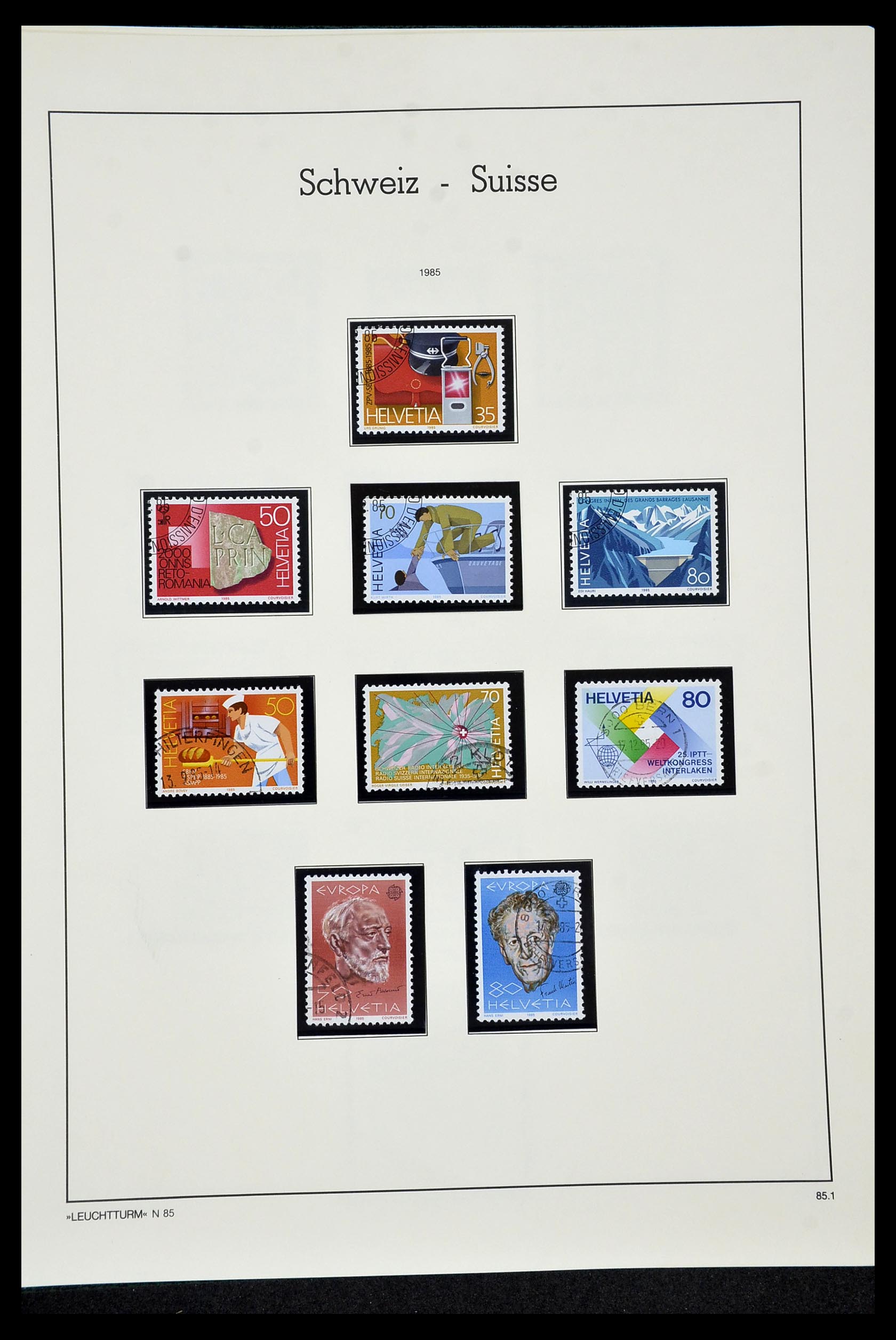 35022 195 - Stamp Collection 35022 Switzerland 1850-1989.