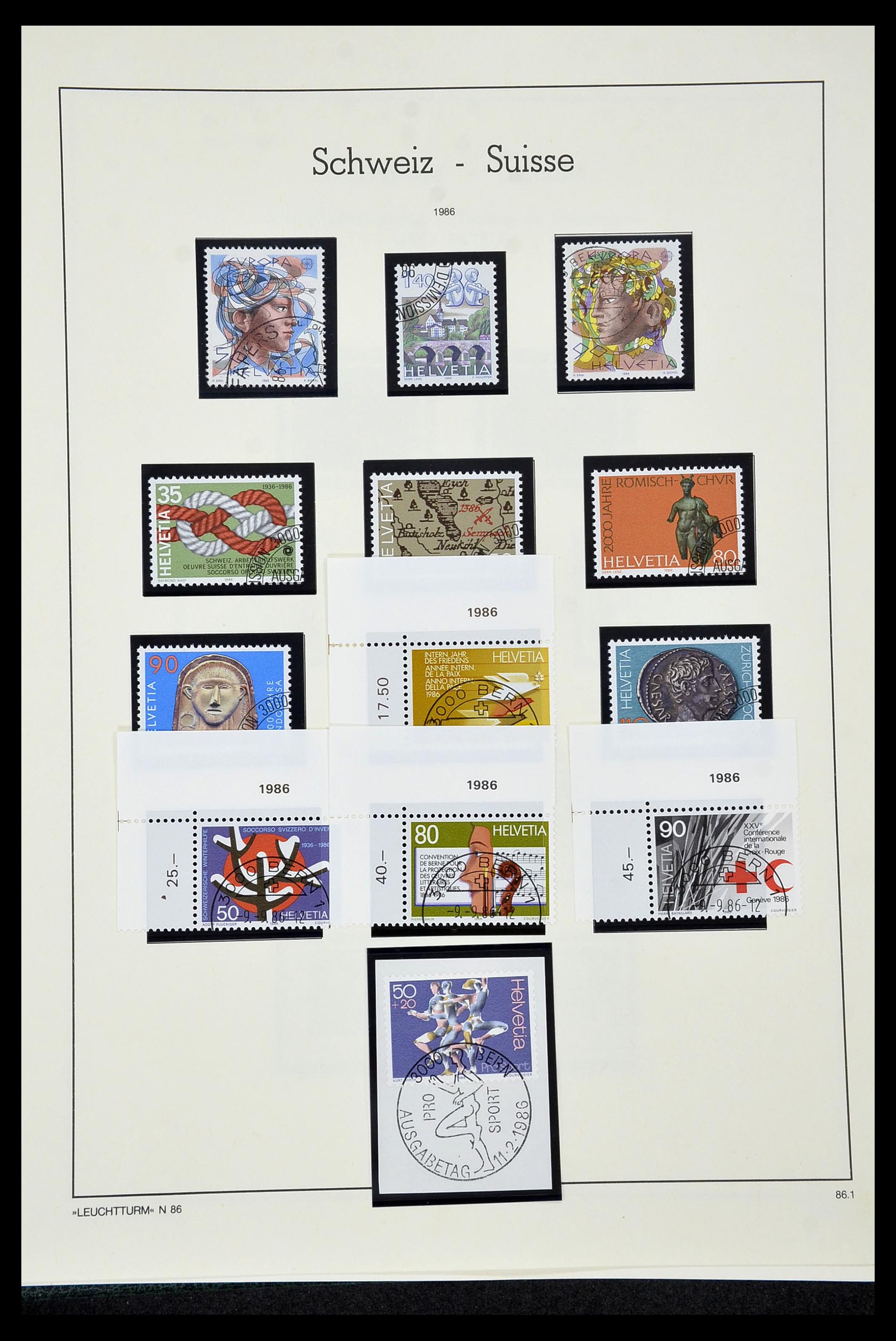 35022 196 - Stamp Collection 35022 Switzerland 1850-1989.