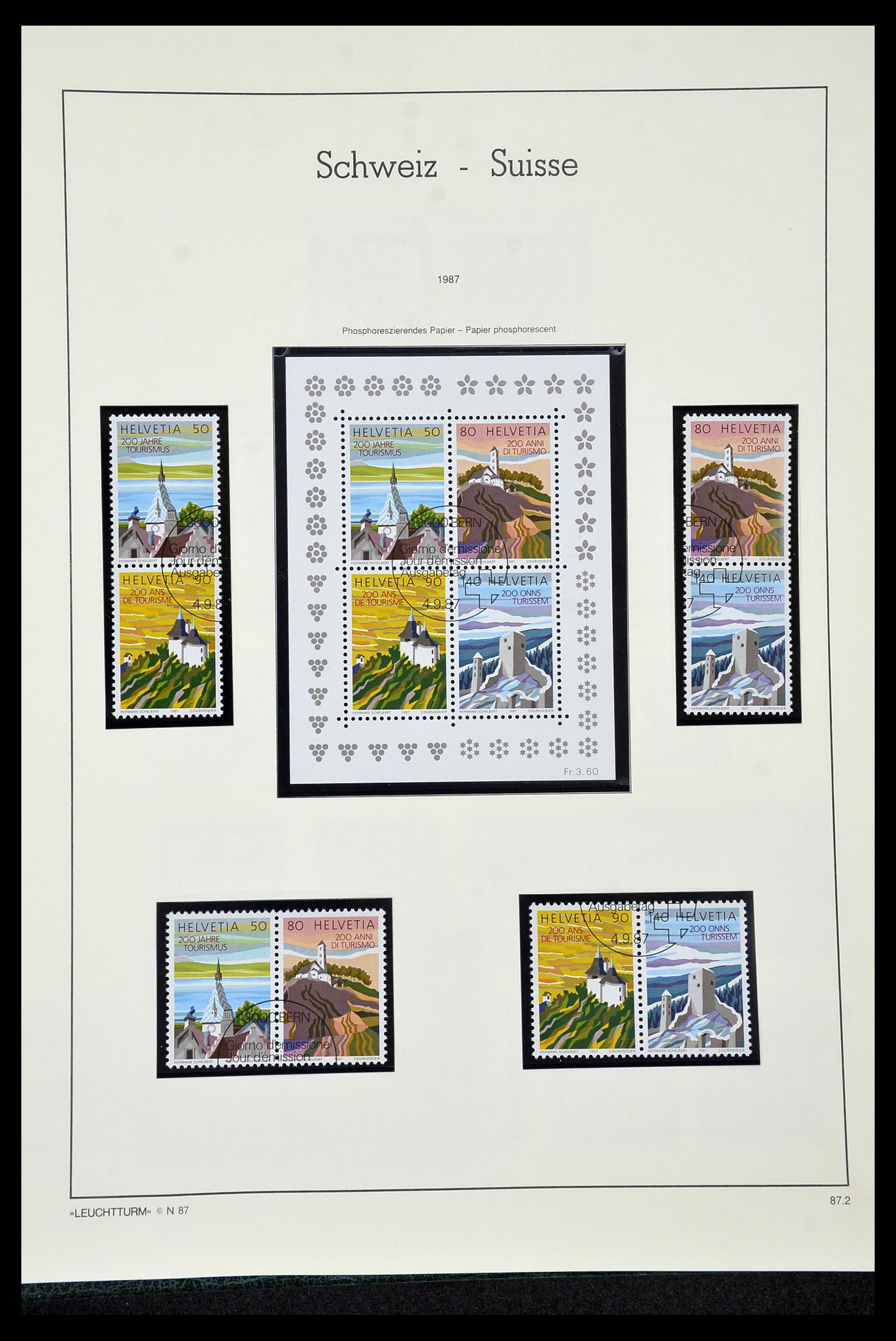 35022 200 - Stamp Collection 35022 Switzerland 1850-1989.