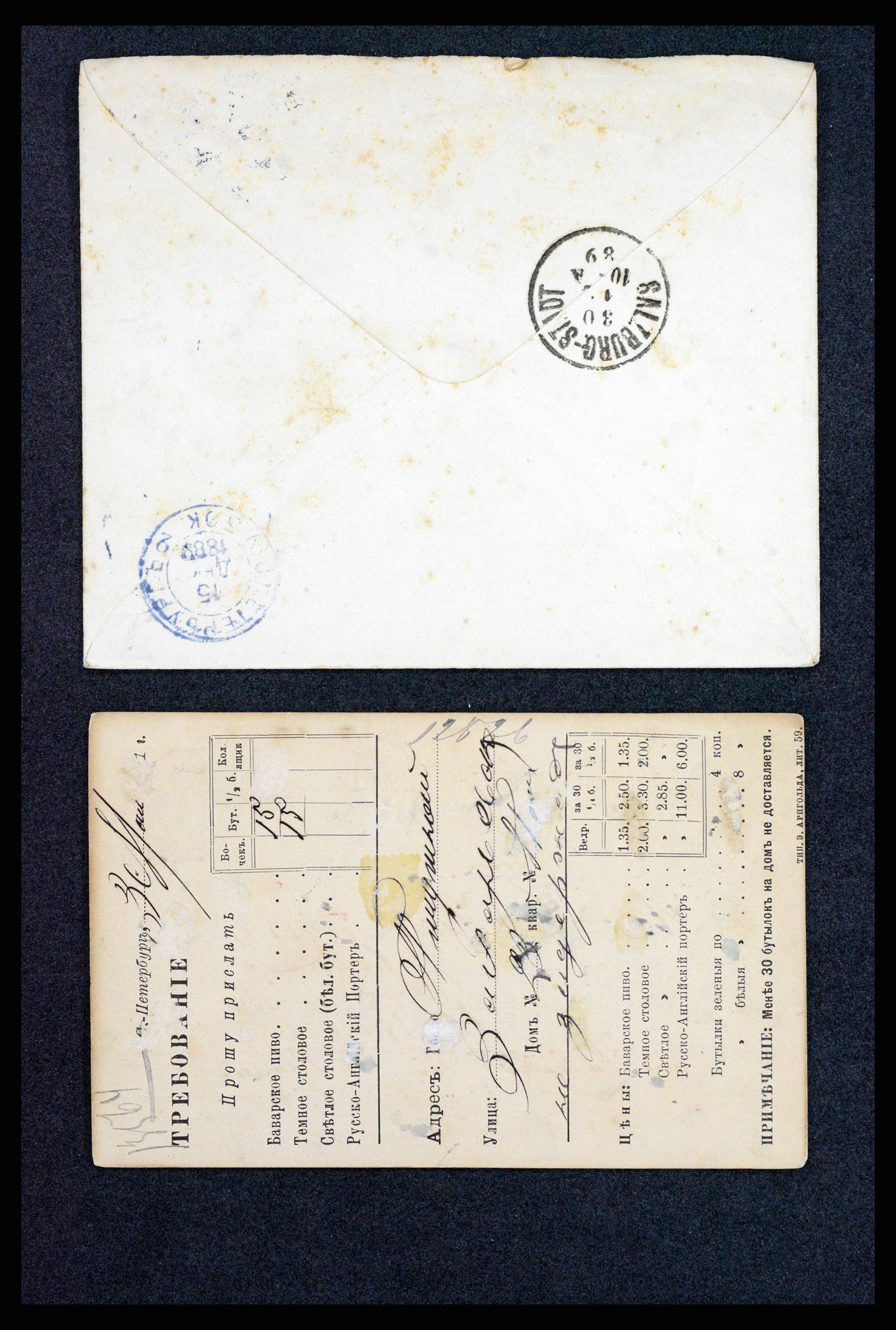 35023 0022 - Postzegelverzameling 35023 Rusland briefkaarten 1882-1913.