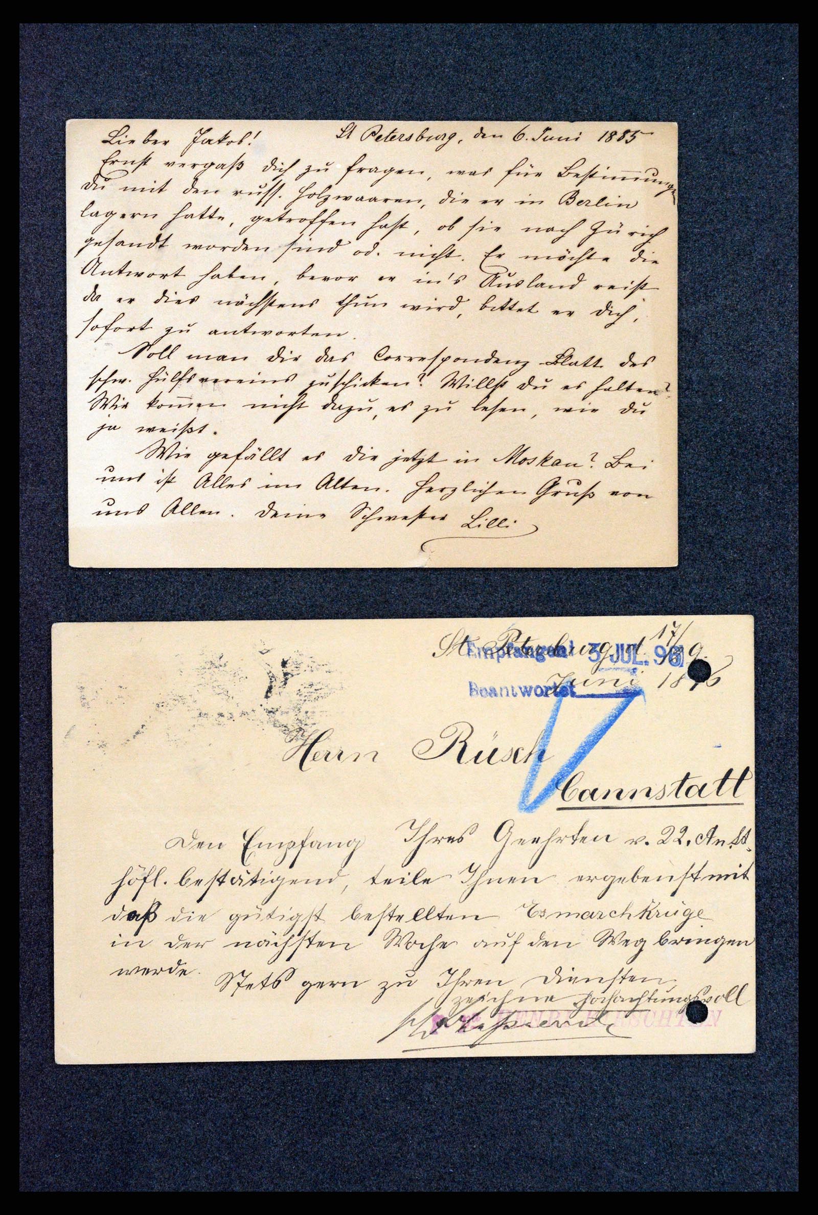 35023 0032 - Postzegelverzameling 35023 Rusland briefkaarten 1882-1913.