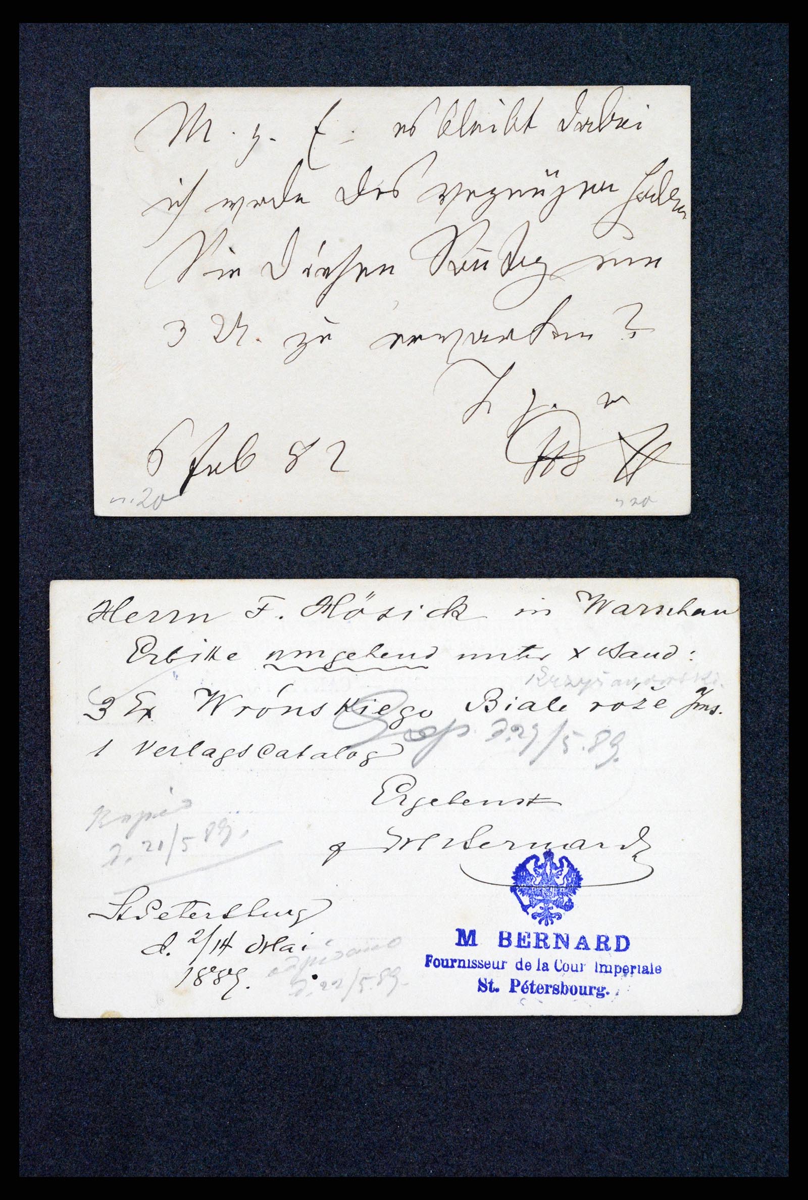 35023 0115 - Postzegelverzameling 35023 Rusland briefkaarten 1882-1913.