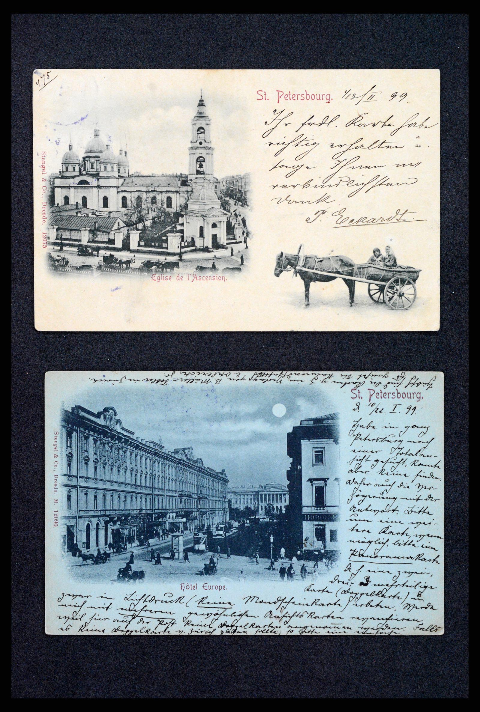 35023 0131 - Postzegelverzameling 35023 Rusland briefkaarten 1882-1913.