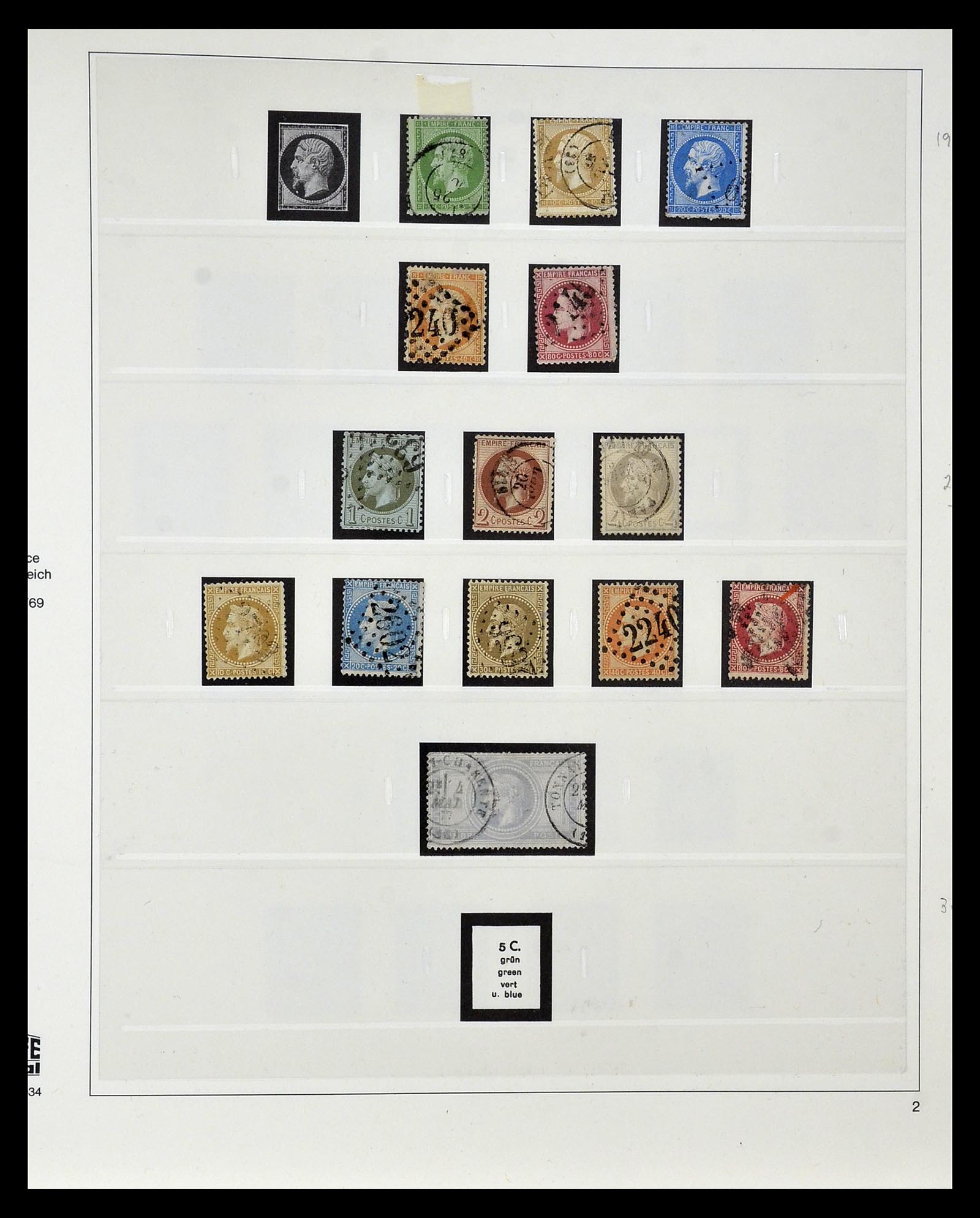 35025 002 - Postzegelverzameling 35025 Frankrijk 1849-2007.